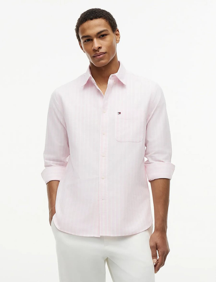 Tommy Hilfiger - HERITAGE OXFORD SEASONAL STP - chemises à rayures - rose petal stripe - 0