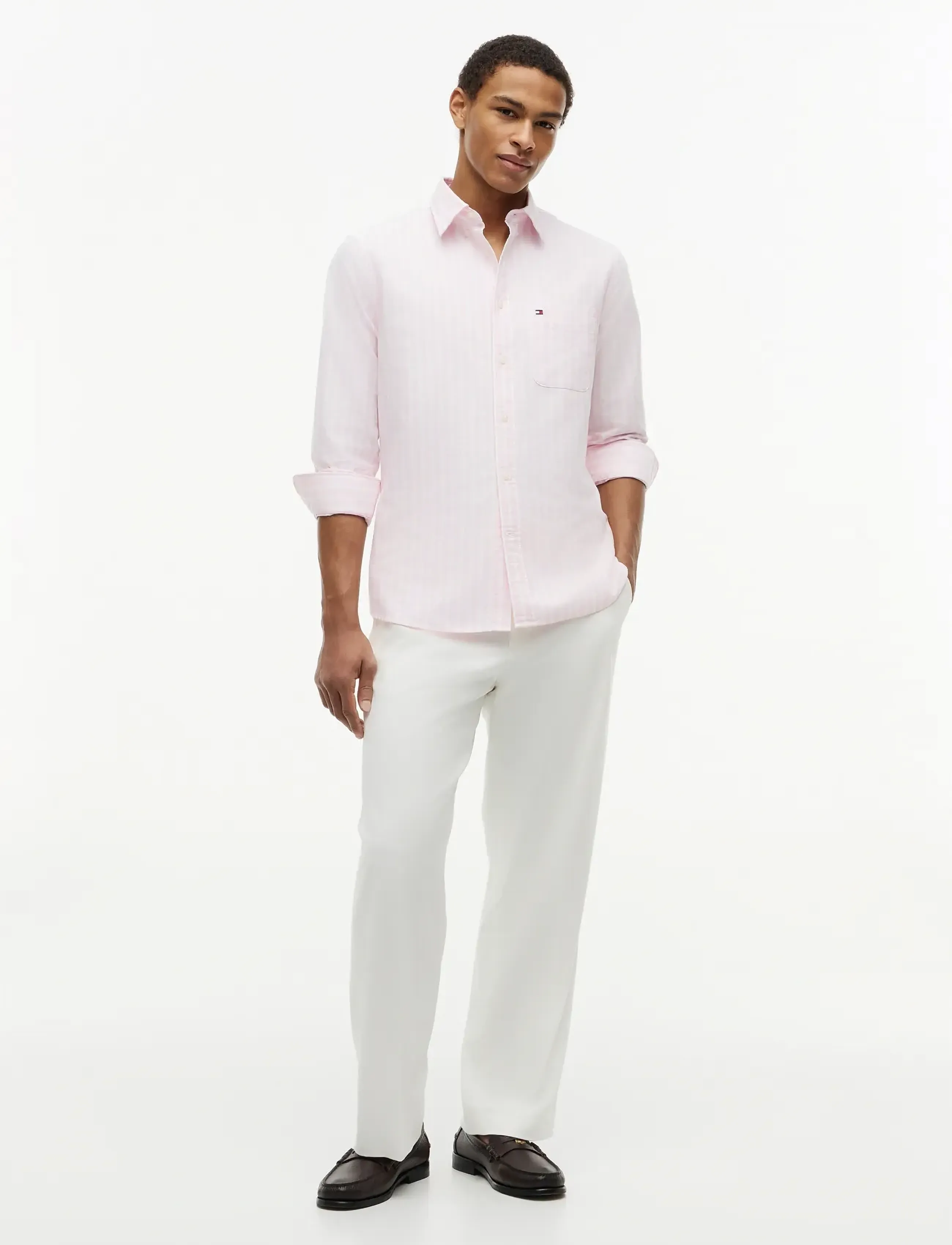 Tommy Hilfiger - HERITAGE OXFORD SEASONAL STP - chemises à rayures - rose petal   stripe - 4