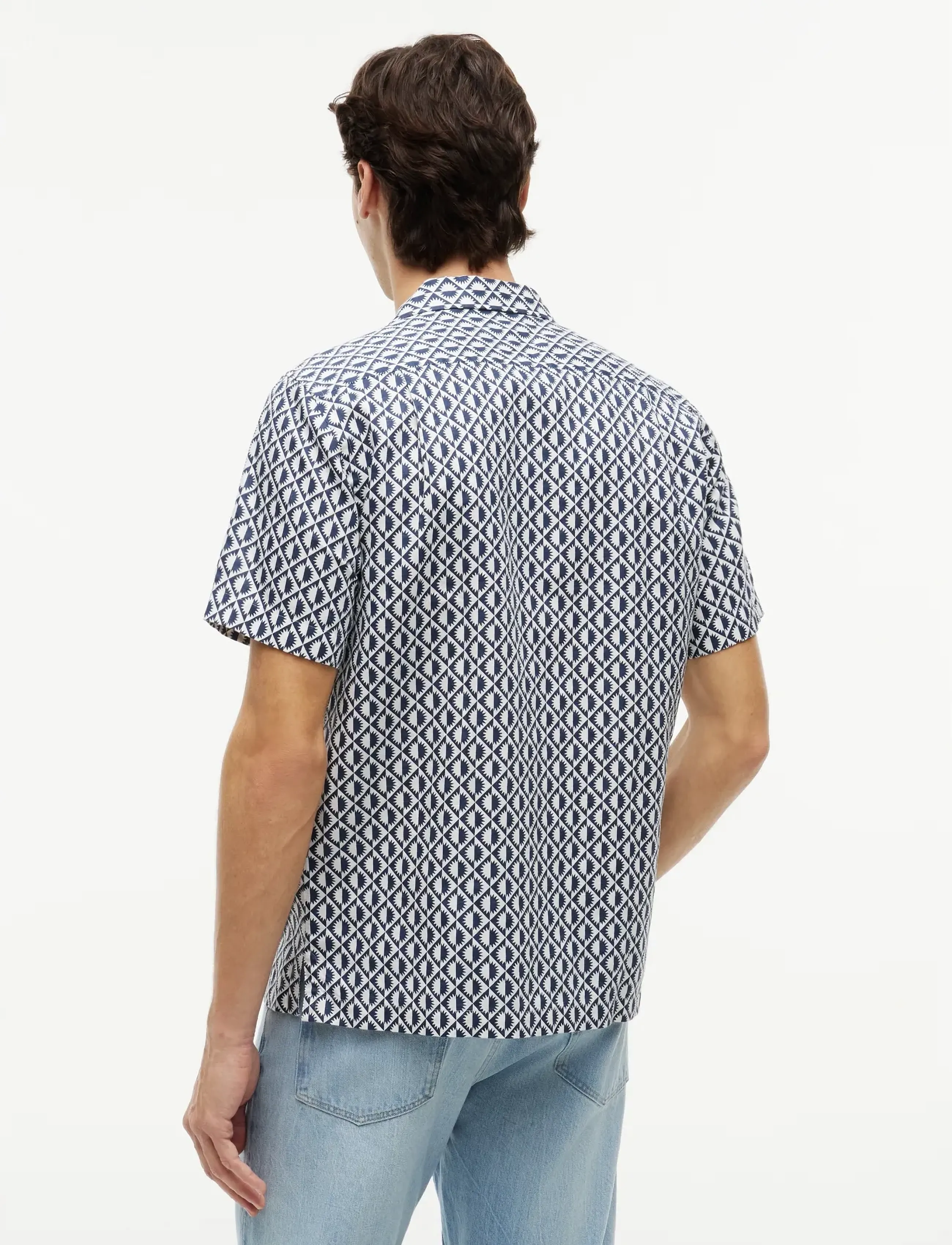 Tommy Hilfiger - LINEN BLEND AOP SS RF SHIRT - short-sleeved shirts - carbon navy   allover - 2