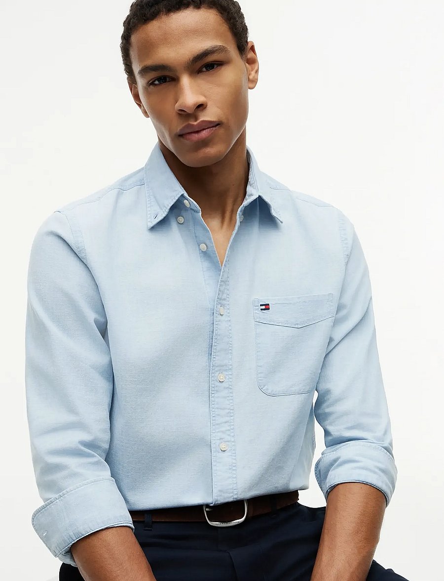 Tommy Hilfiger - CHAMBRAY SOLID RF SHIRT - casual hemden - light blue chambray - 3