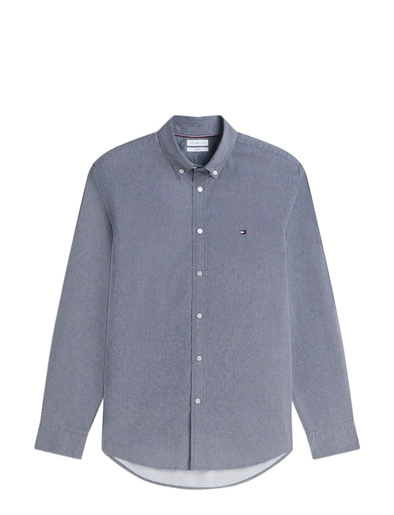 Tommy Hilfiger - FLEX POPLIN SMALL PRINT SHIRT - gemusterte hemden - carbon navy   allover - 1