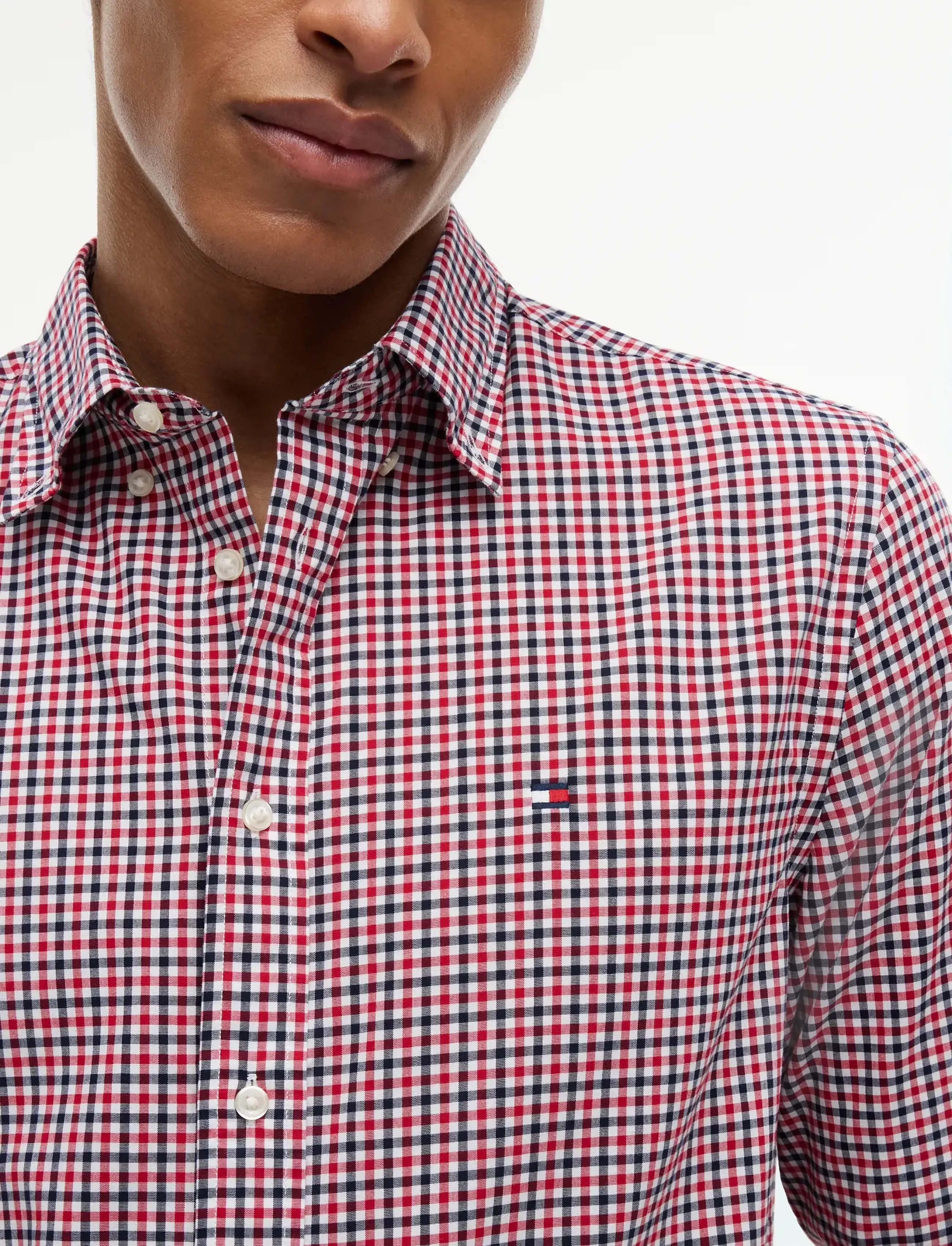 Tommy Hilfiger - FLEX POPLIN GINGHAM SHIRT - medium red   multi check - 3