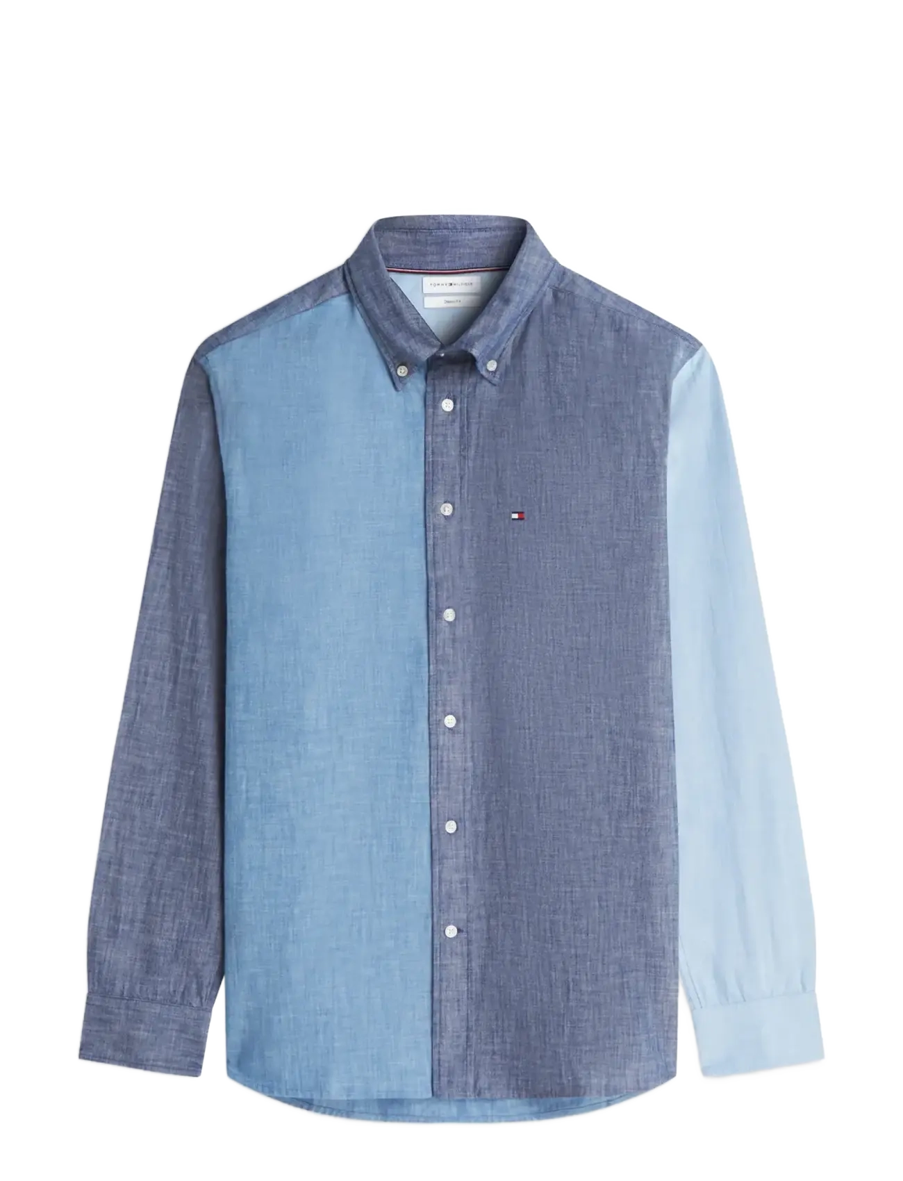 TOMMY HILFIGER Chambray Blocking Blau - S - Herren