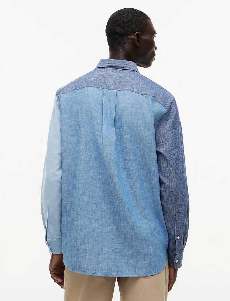 Tommy Hilfiger - CHAMBRAY BLOCKING - denimskjorter - mid blue check - 0