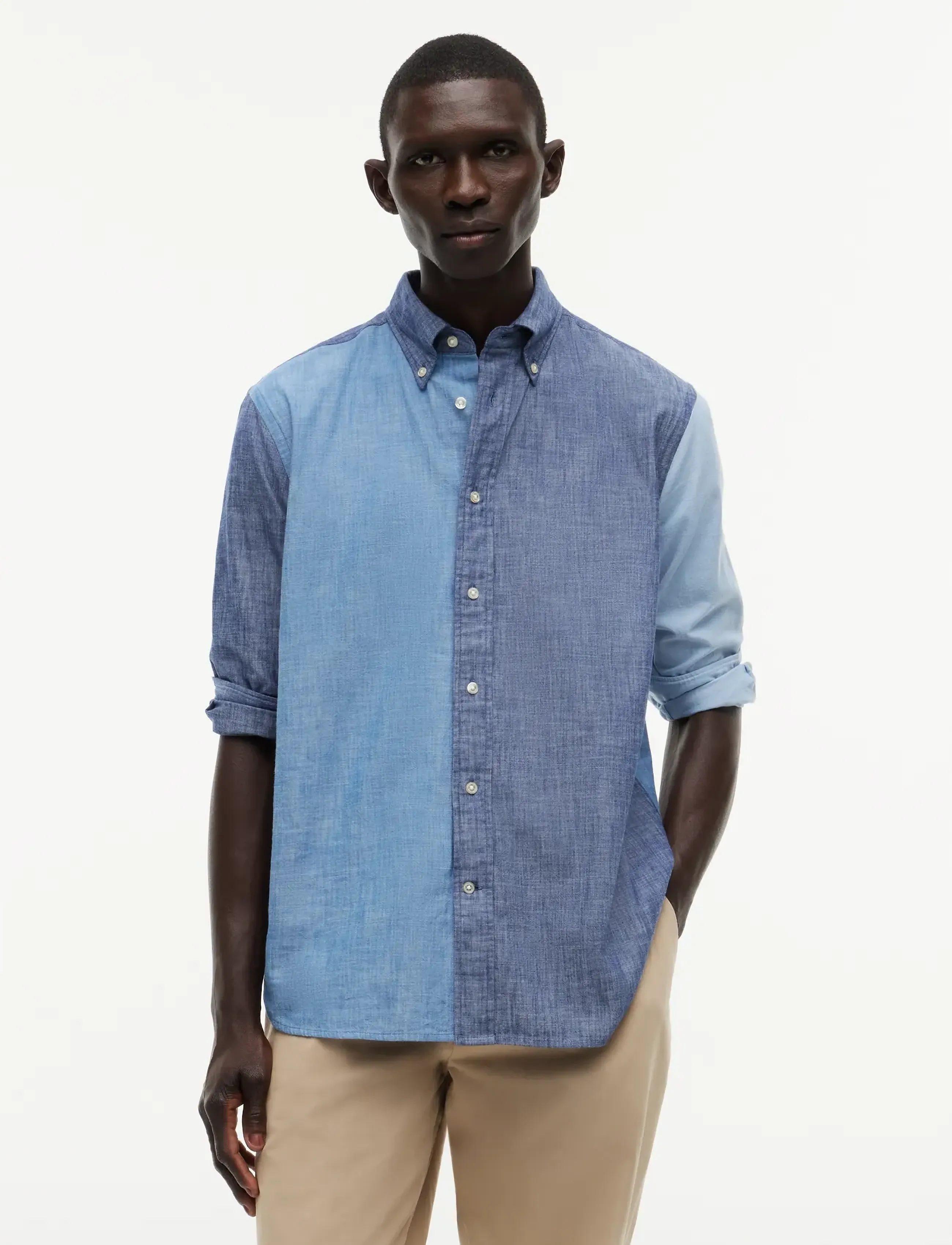 Tommy Hilfiger CHAMBRAY BLOCKING - Nach Anlass kaufen - MID BLUE   CHECK / blue