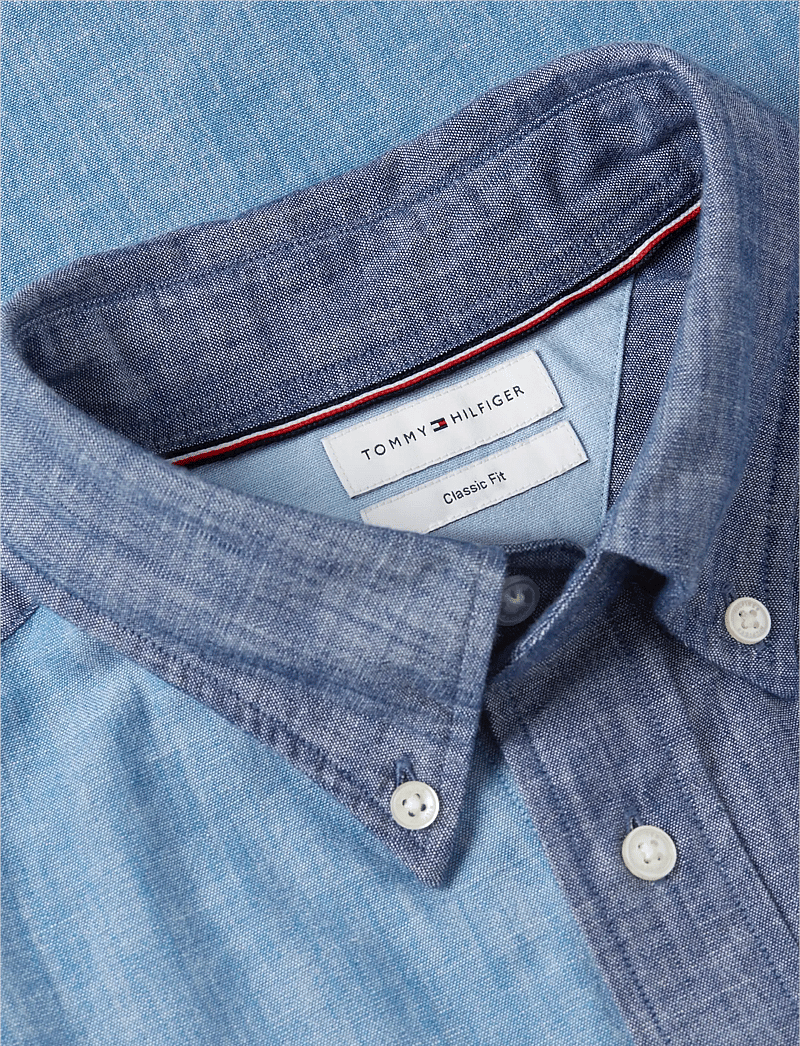 Tommy Hilfiger - CHAMBRAY BLOCKING - denimskjorter - mid blue check - 3