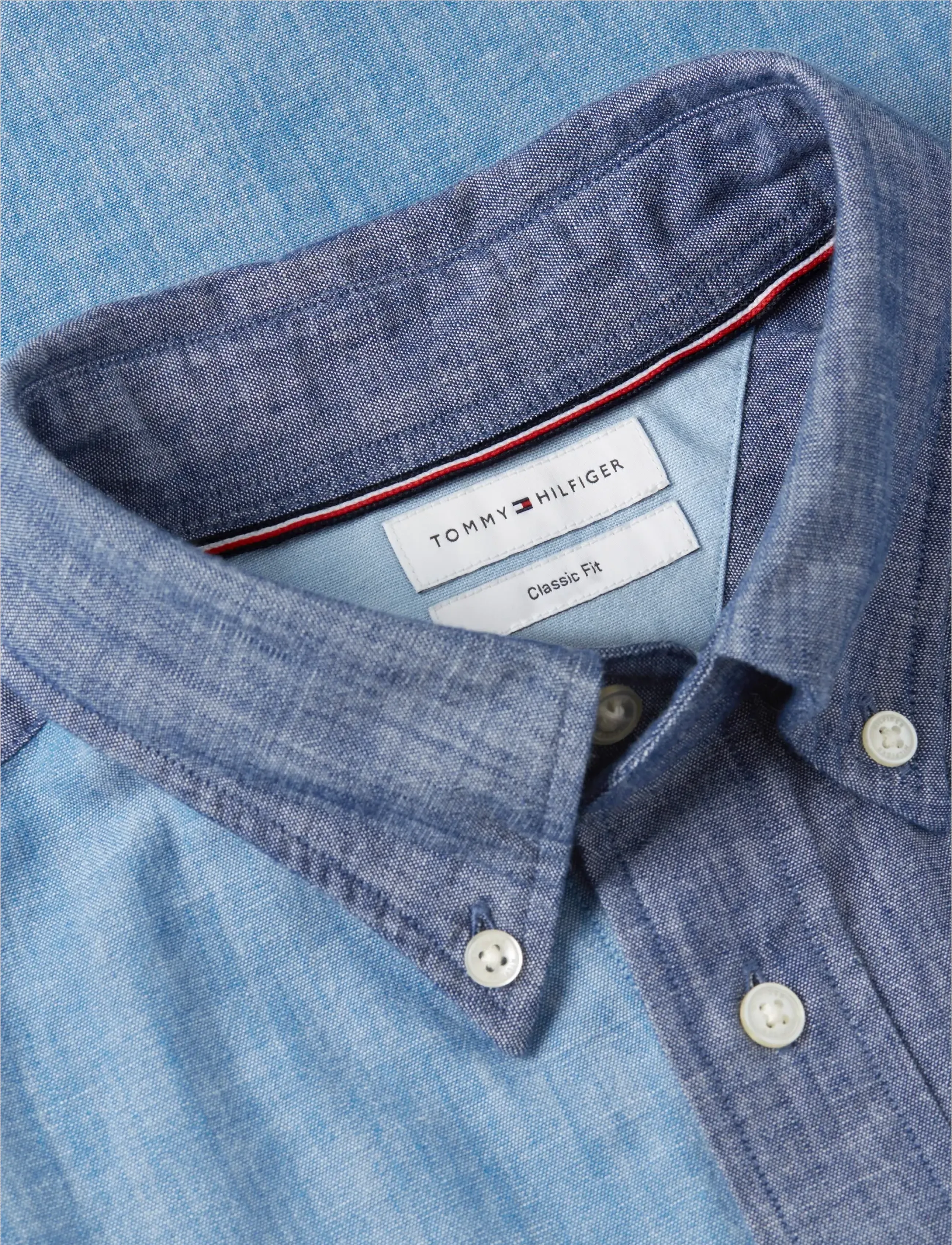 Tommy Hilfiger - CHAMBRAY BLOCKING - denimskjorter - mid blue   check - 3