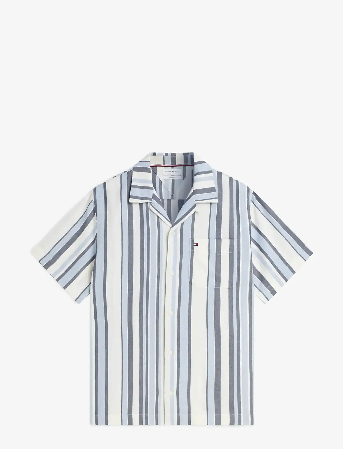 Tommy Hilfiger - STRUCTURE MULTI STP SS SHIRT - kortærmede skjorter - carbon navy   stripe - 1