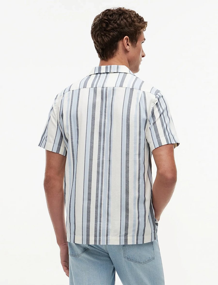 Tommy Hilfiger - STRUCTURE MULTI STP SS SHIRT - kurzarmhemden - carbon navy stripe - 2