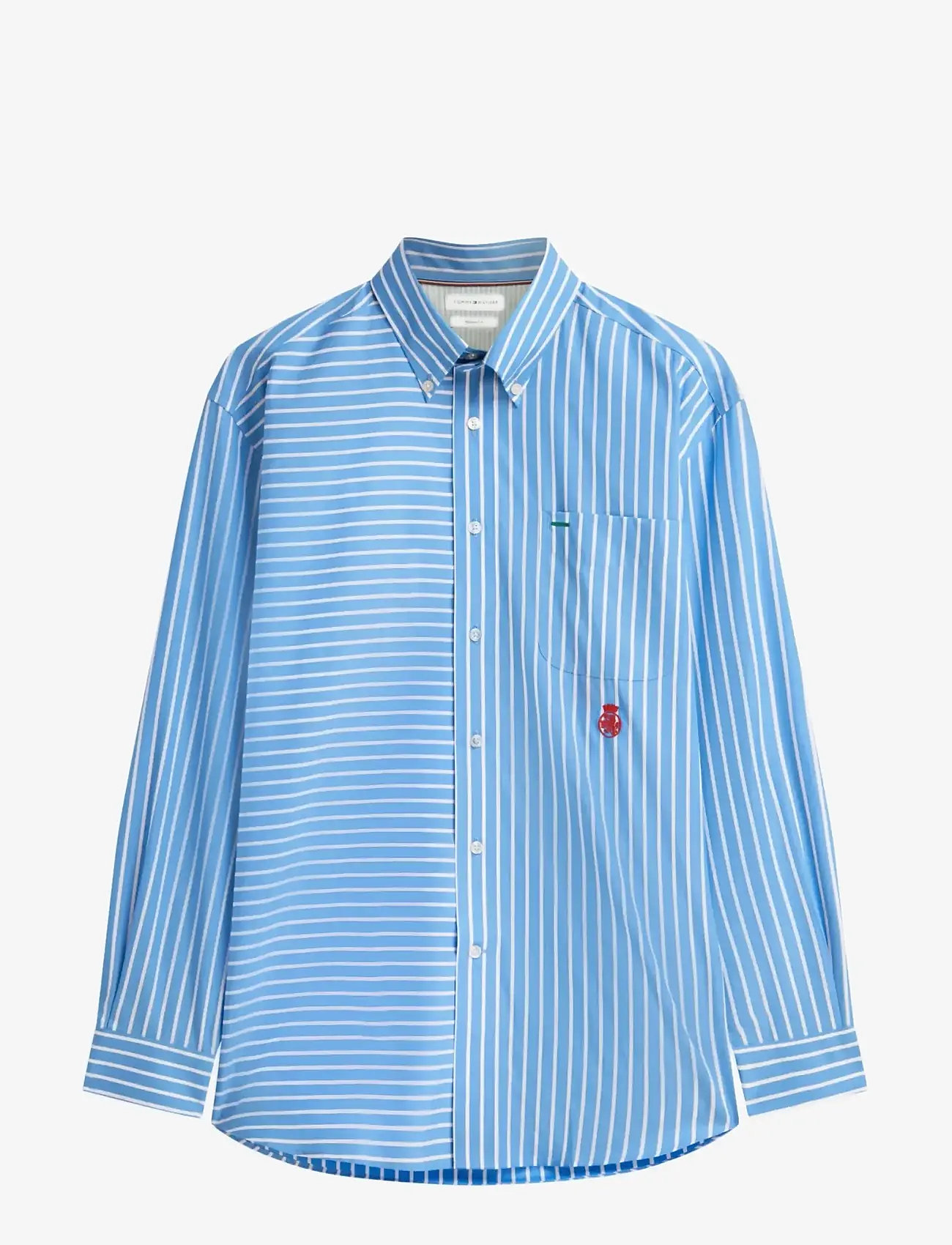 Tommy Hilfiger - COLORBLOCK ASYMETRICAL STRIPES - stribede skjorter - blue spell   stripe - 1