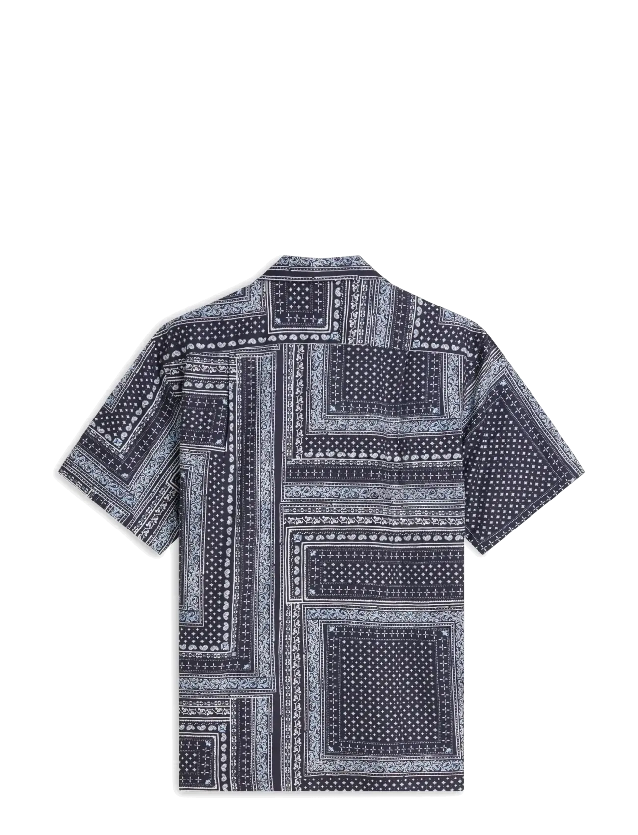 Tommy Hilfiger - COTTON TENCEL BANDANA S/S SHIRT - kurzarmhemden - carbon navy   allover - 2
