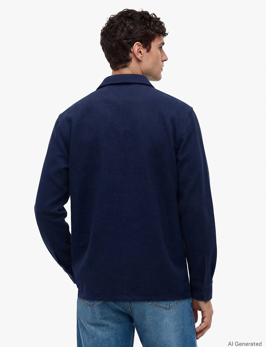 Tommy Hilfiger - OVERSHRT CO LYOCELL STRUCTUR - shoppa efter tillfälle - carbon navy - 2