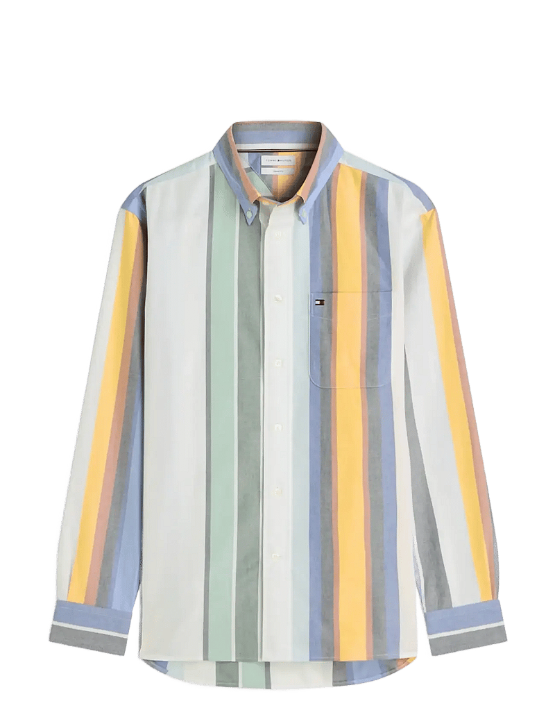 Tommy Hilfiger - HERITAGE OXFORD MULTI STP - stribede skjorter - white stripe - 1