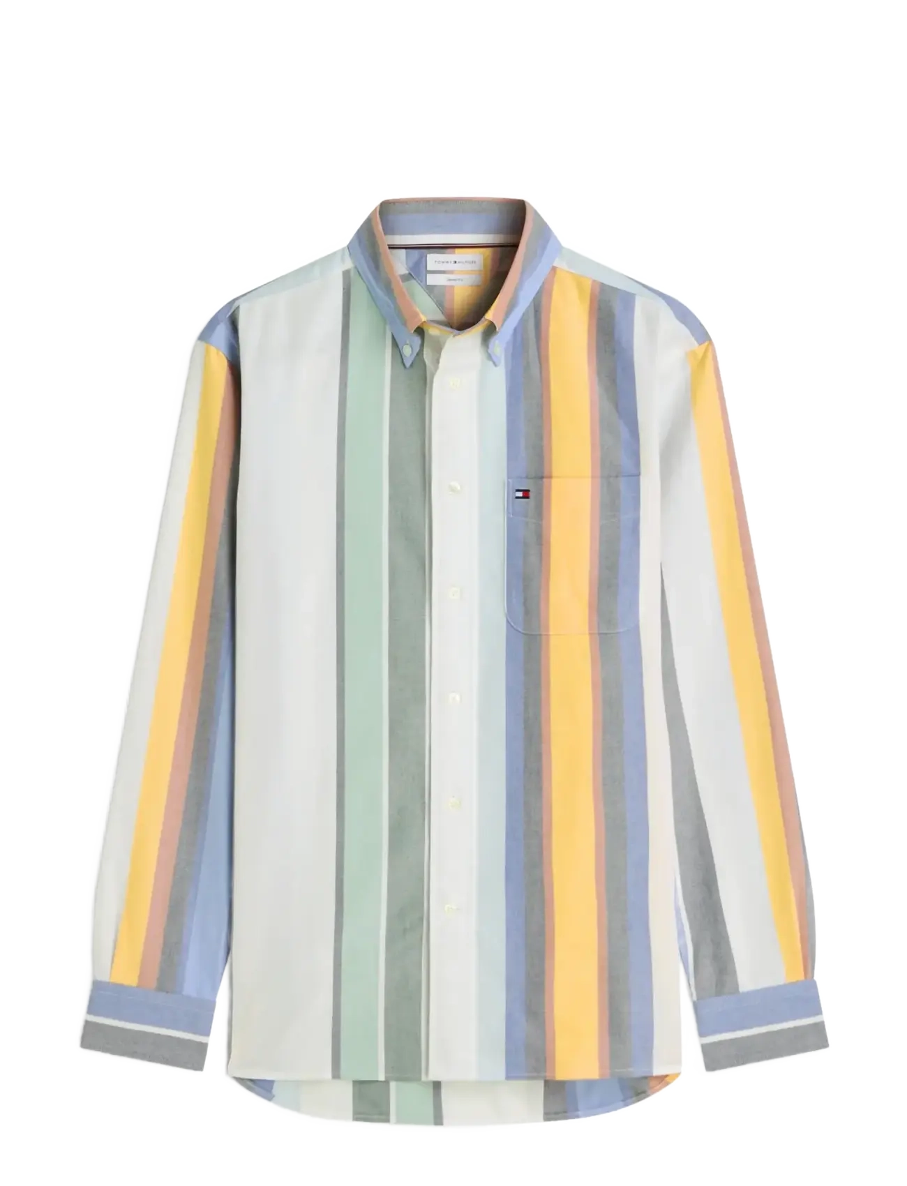 Tommy Hilfiger - HERITAGE OXFORD MULTI STP - randiga skjortor - white stripe - 1