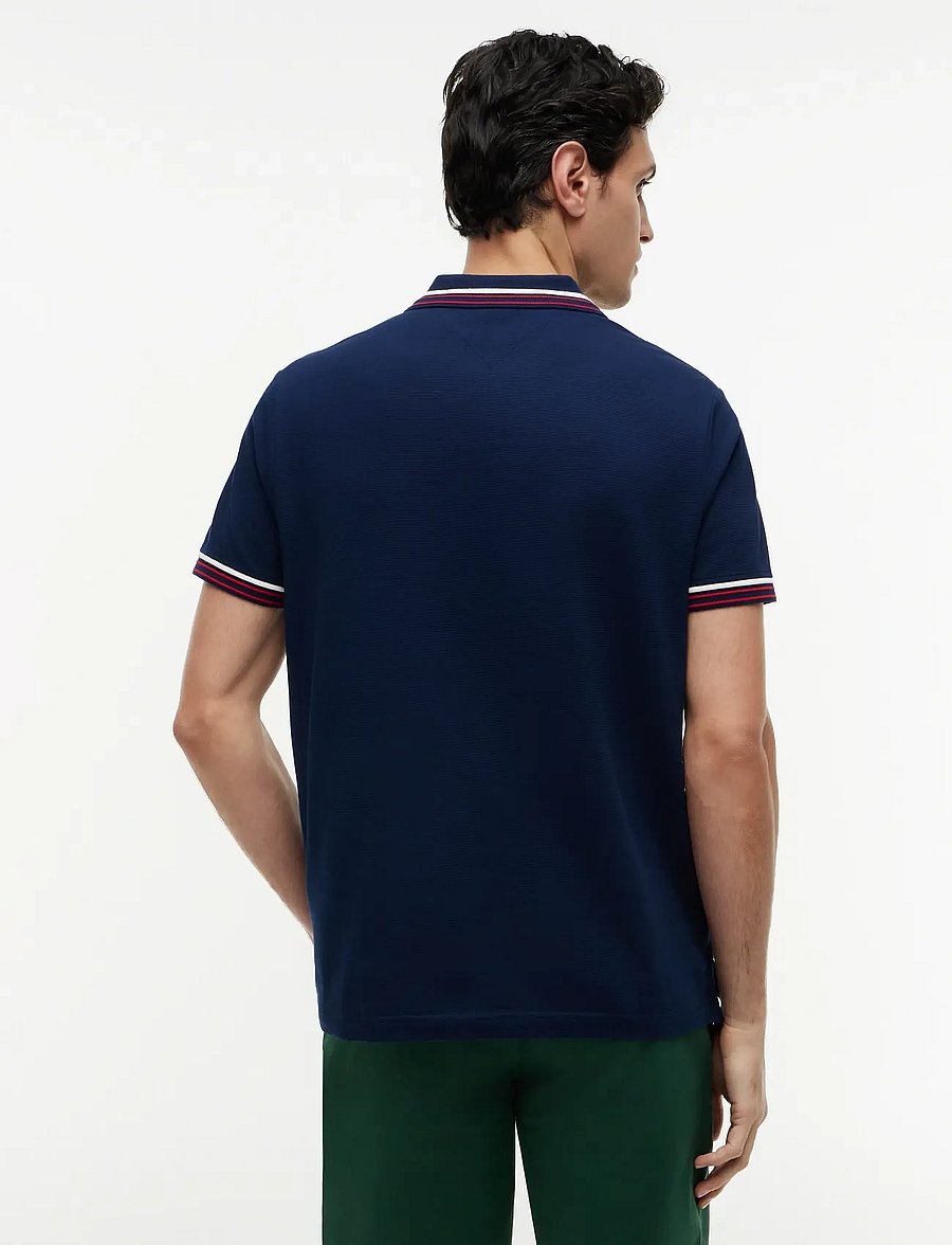 Tommy Hilfiger - RWB COLLAR/CUFF DETAIL REG POLO - kortærmede poloer - carbon navy - 2