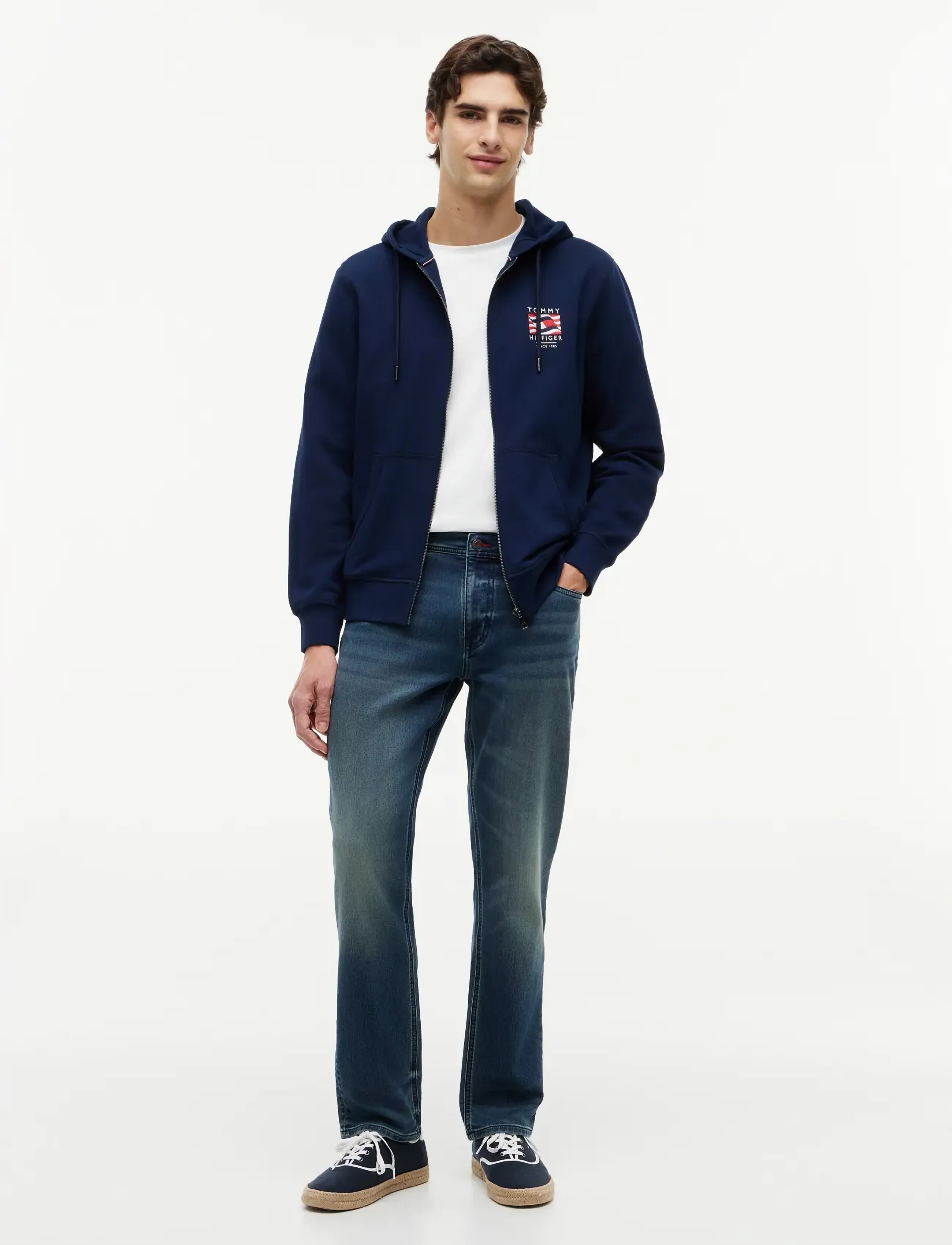 Tommy Hilfiger - RWB BOX FLAG TR FULL ZIP - hoodies - carbon navy - 4