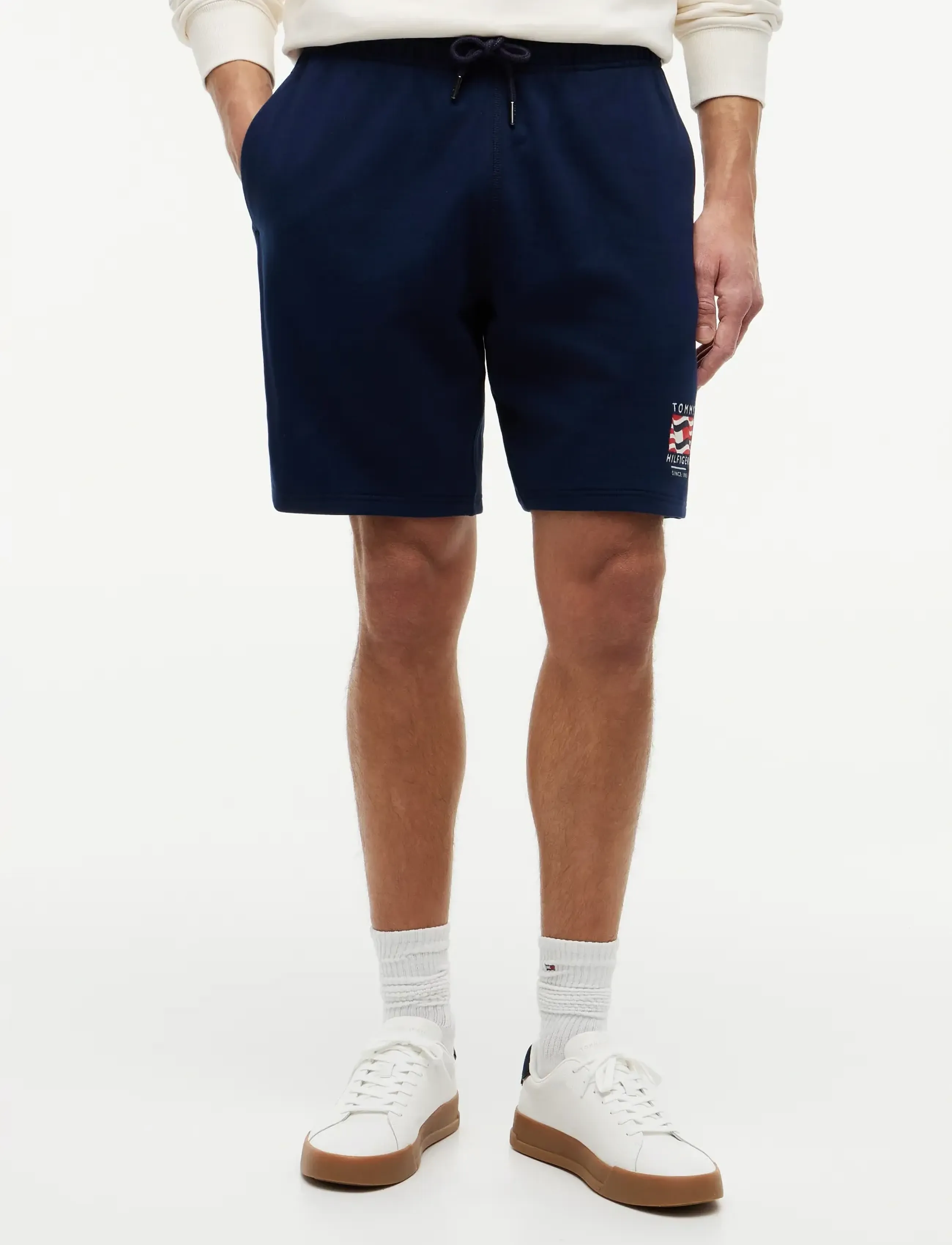 Tommy Hilfiger RWB BOX FLAG TR SWEATSHORT - Nach Stil kaufen - CARBON NAVY / navy