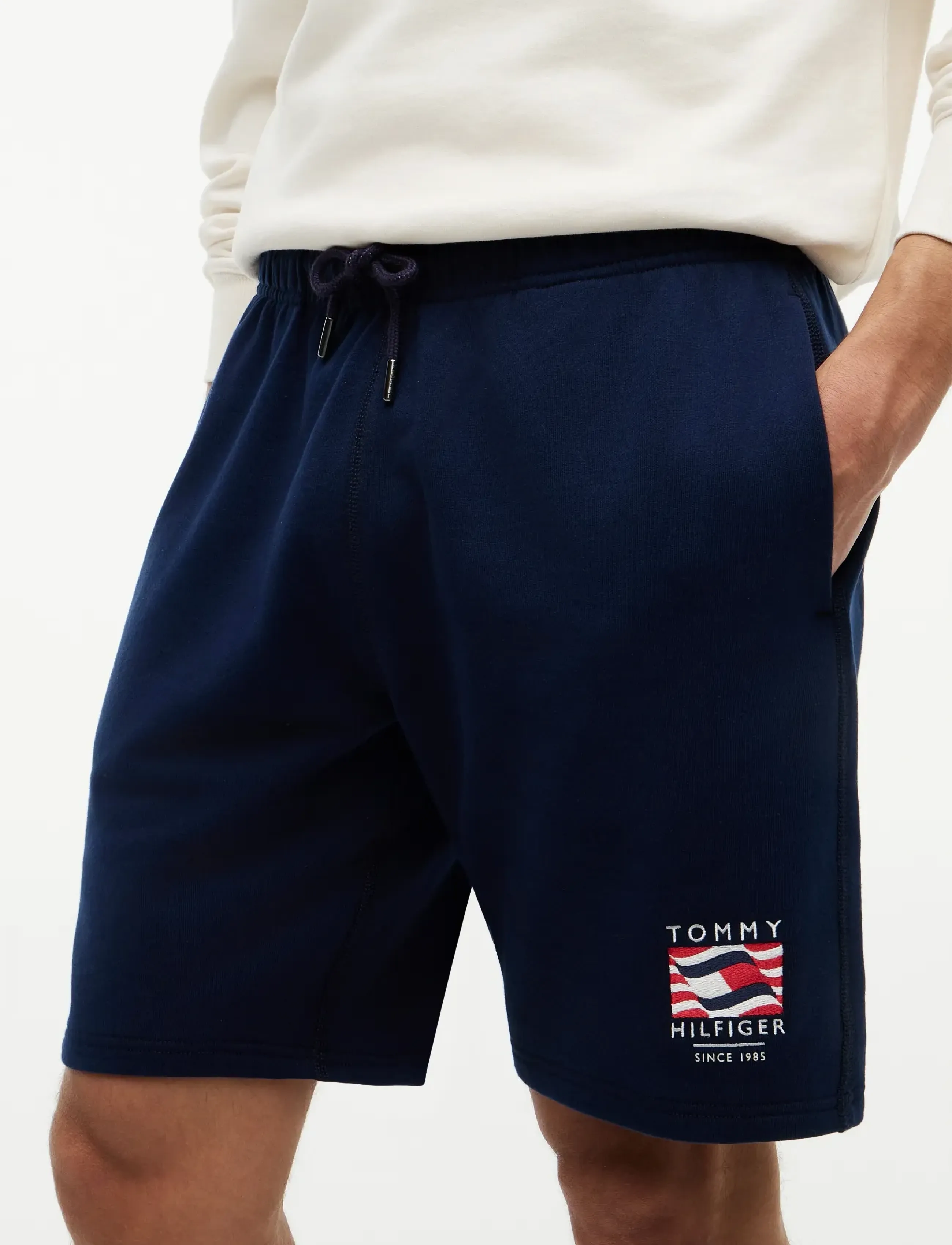 Tommy Hilfiger - RWB BOX FLAG TR SWEATSHORT - sweatshorts - carbon navy - 4