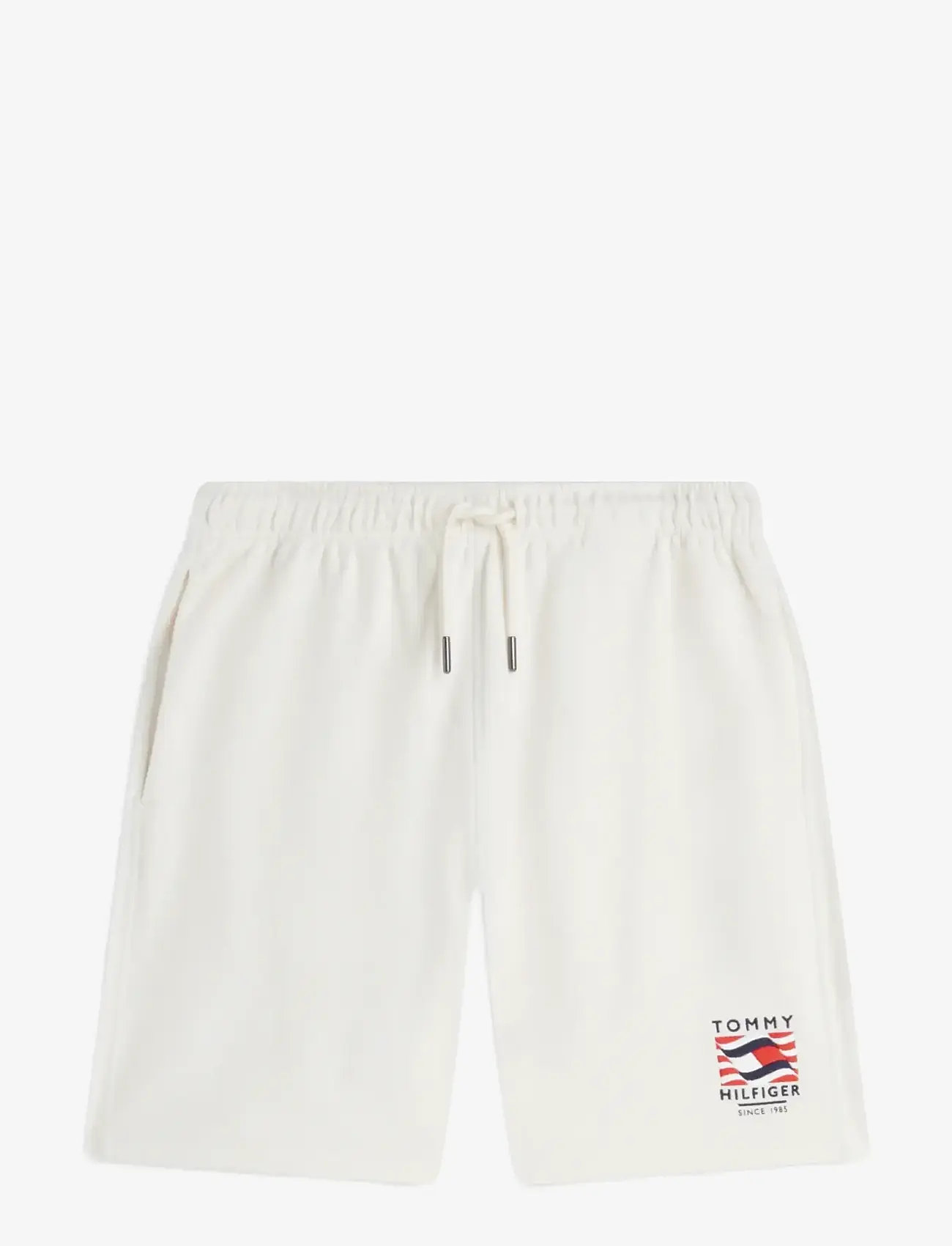 Tommy Hilfiger - RWB BOX FLAG TR SWEATSHORT - sweatshorts - ivory petal - 1