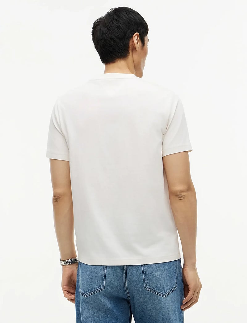 Tommy Hilfiger - RWB PLACED STRIPE REG TEE - kortærmede t-shirts - ivory petal - 2