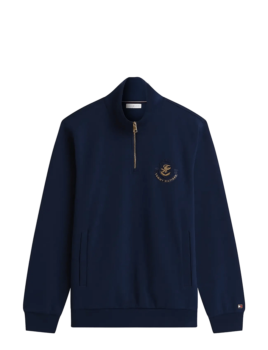Tommy Hilfiger - DIWALI SCRIPT LOGO 1/4 ZIP - night sky - 1