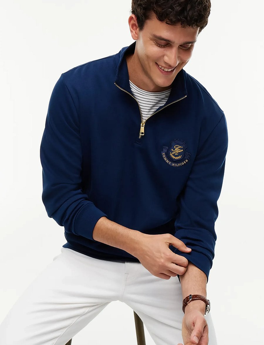 Tommy Hilfiger - DIWALI SCRIPT LOGO 1/4 ZIP - night sky - 3