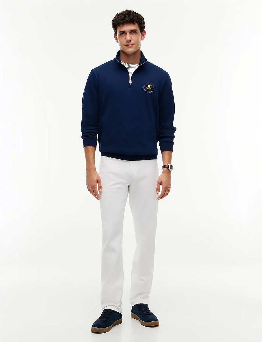Tommy Hilfiger - DIWALI SCRIPT LOGO 1/4 ZIP - night sky - 4