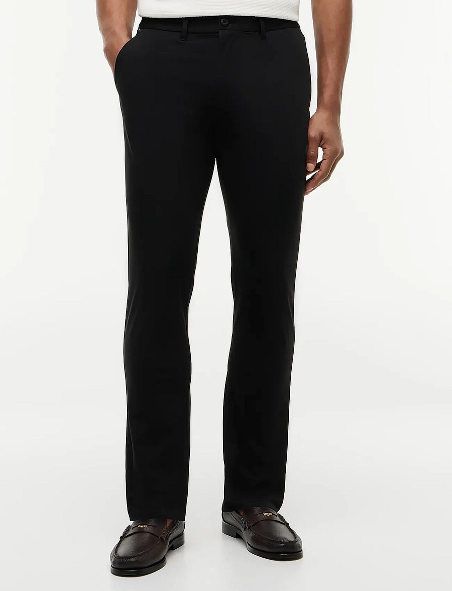 Tommy Hilfiger - DENTON KNIT TECH CHINO - chino-püksid - black - 0