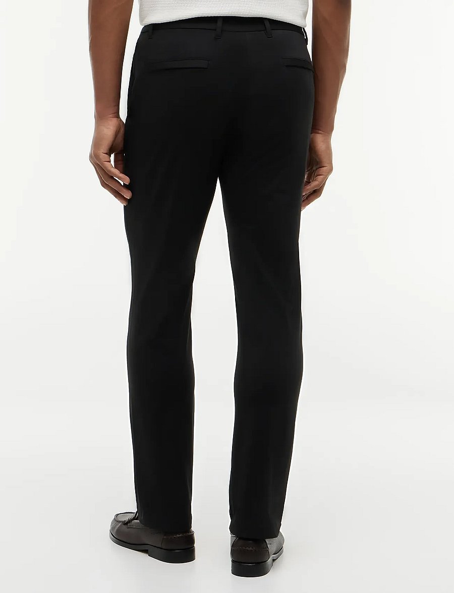 Tommy Hilfiger - DENTON KNIT TECH CHINO - chino-püksid - black - 2