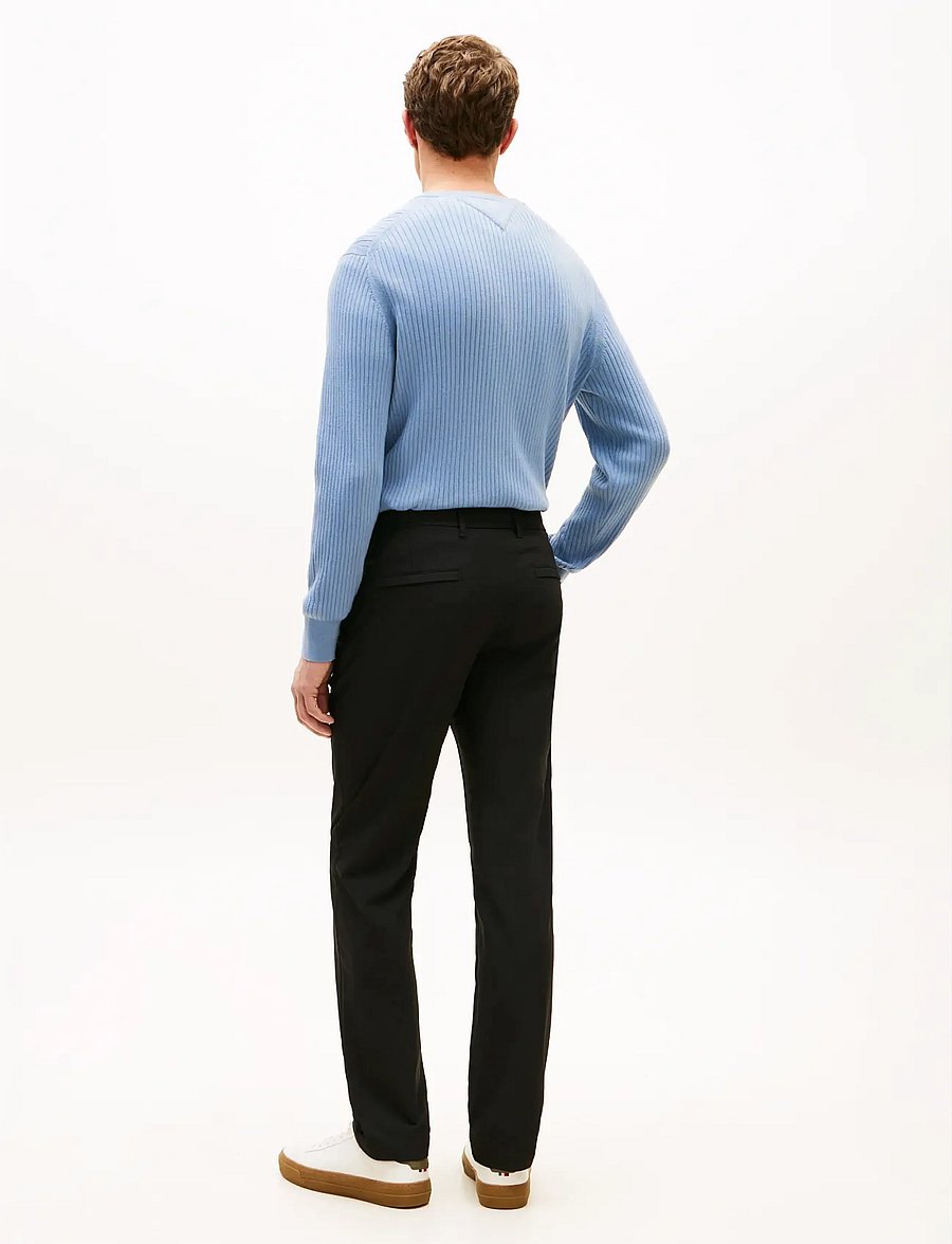 Tommy Hilfiger - DENTON KNIT TECH CHINO - chino-püksid - black - 2