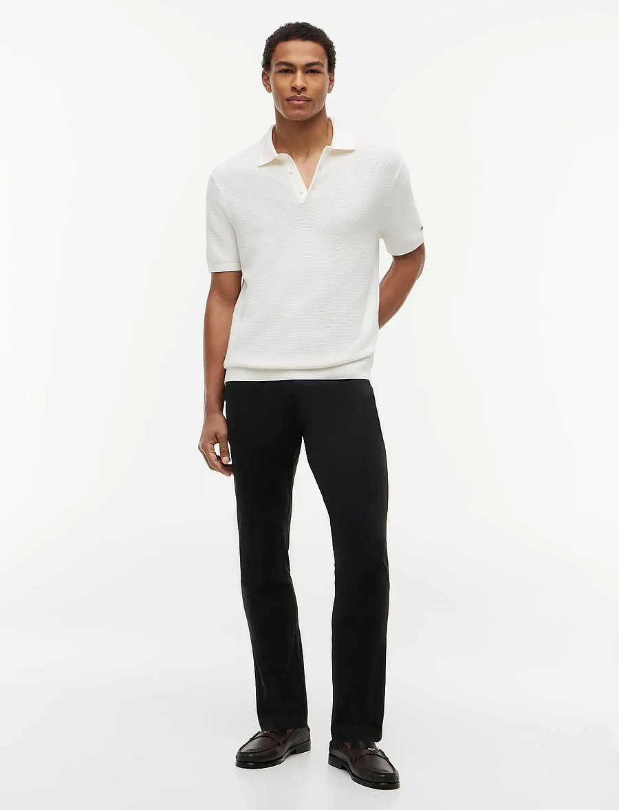 Tommy Hilfiger - DENTON KNIT TECH CHINO - chino-püksid - black - 3