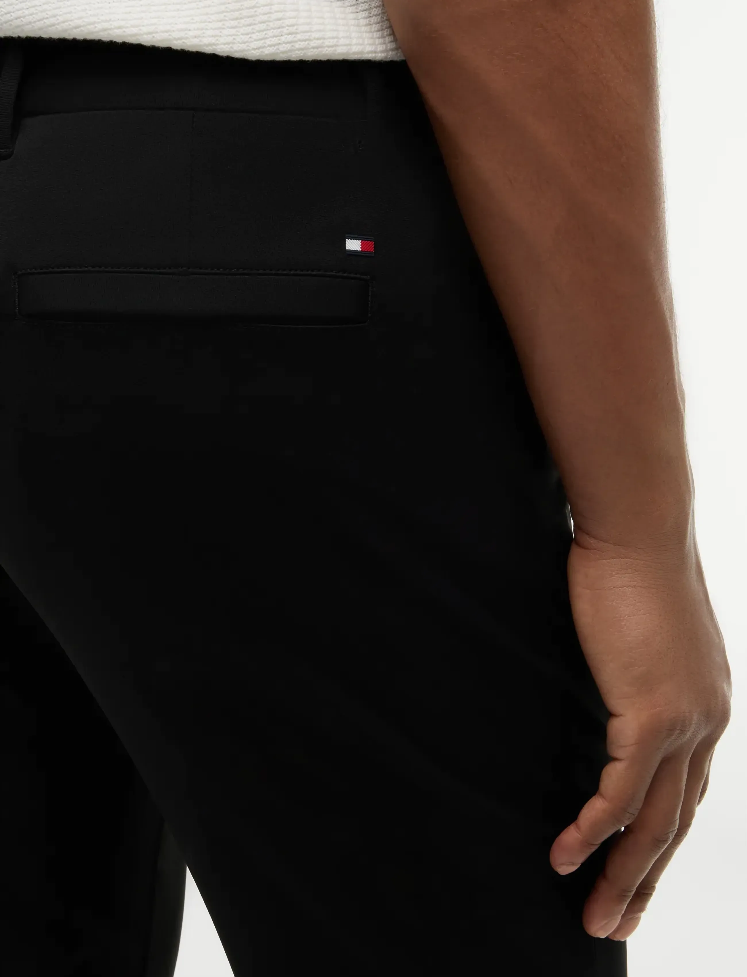 Tommy Hilfiger - DENTON KNIT TECH CHINO - byxor & jeans - black - 4