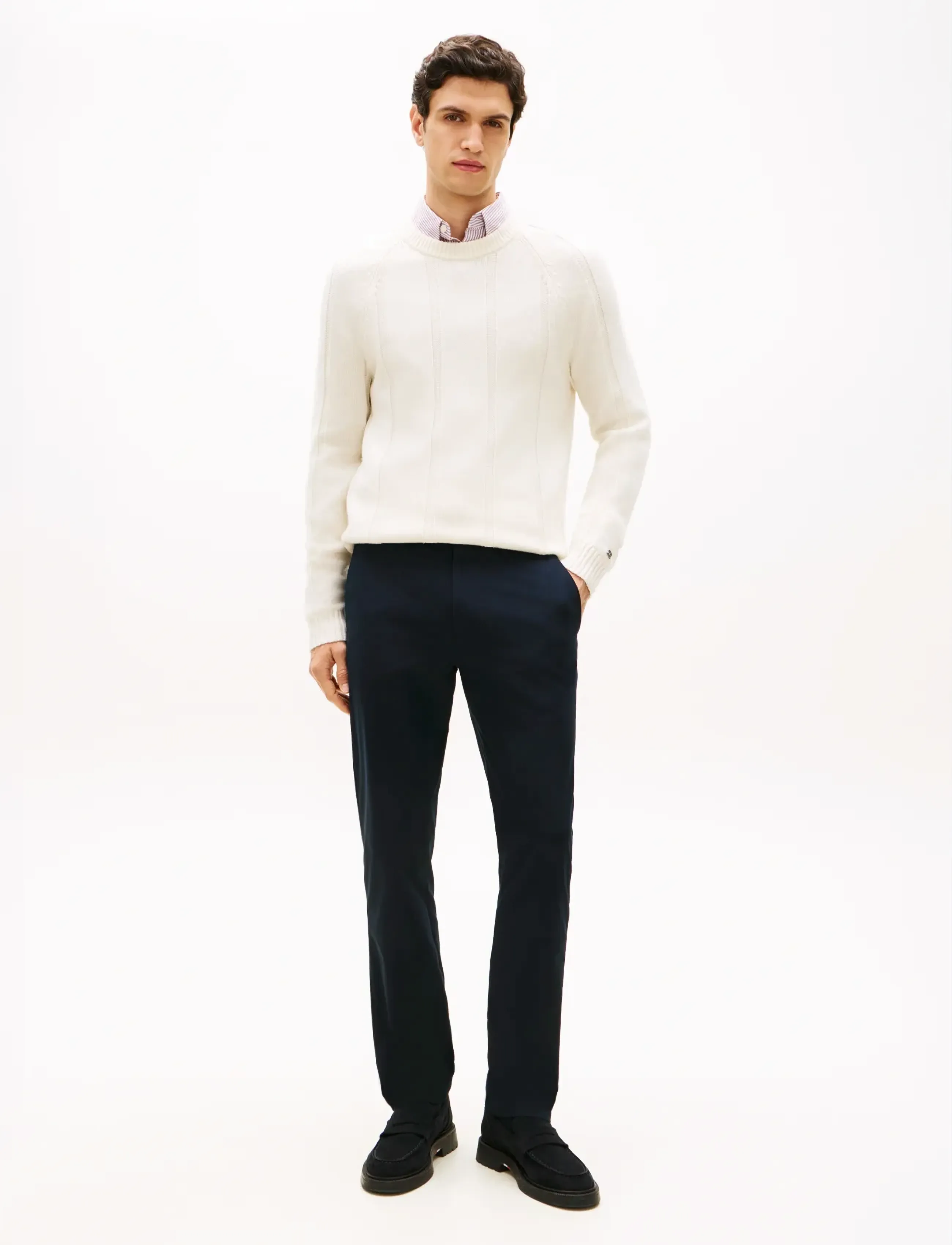 Tommy Hilfiger - DENTON KNIT TECH CHINO - chinos - desert sky - 3