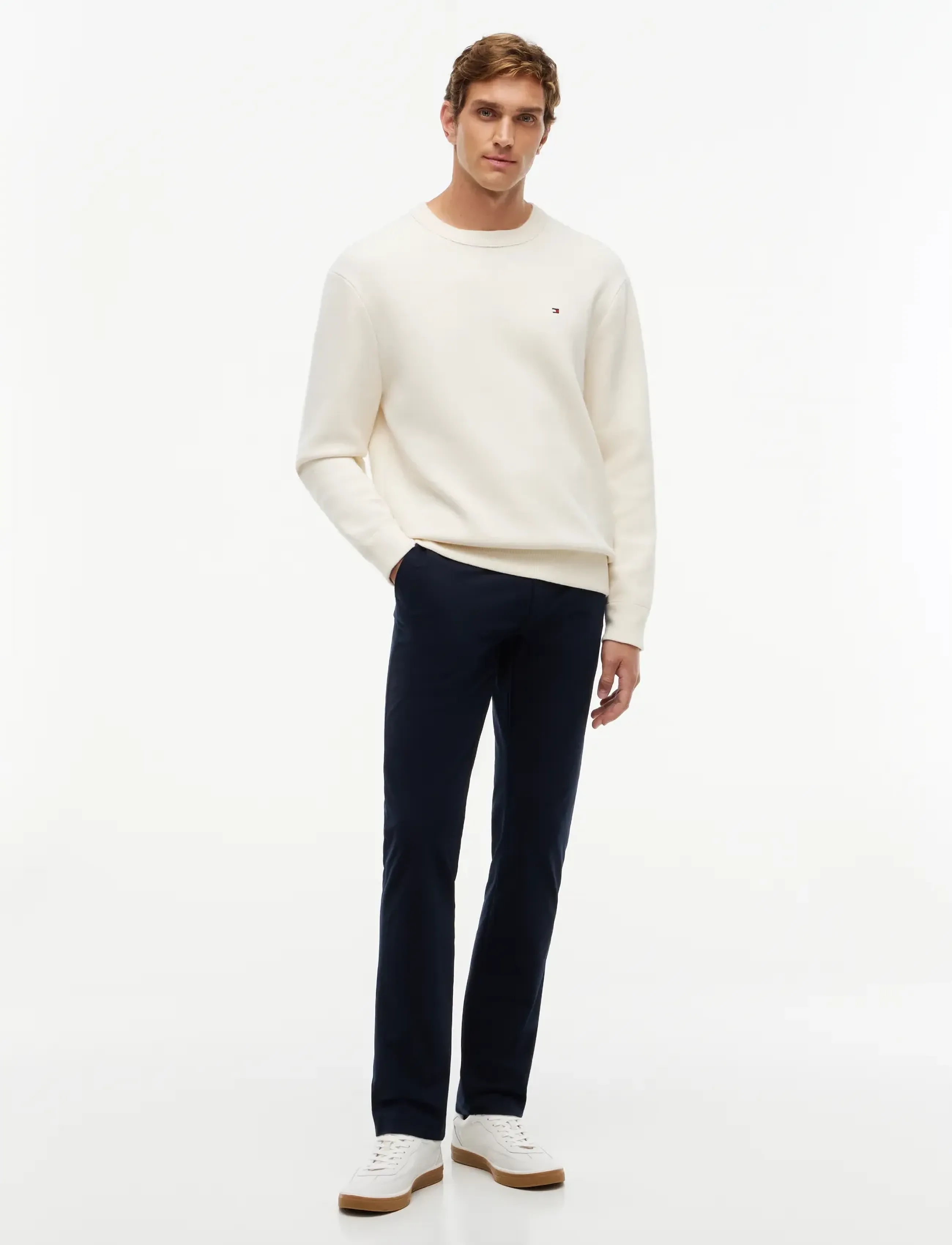 Tommy Hilfiger - DENTON KNIT TECH CHINO - bukser & jeans - navy blue - 3