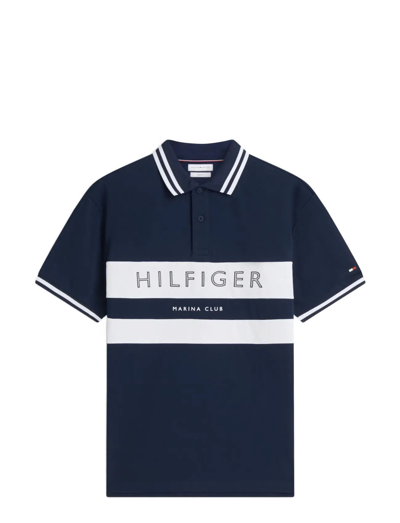TOMMY HILFIGER Ath Chest Branding Reg Polo Navy - XS - Herren