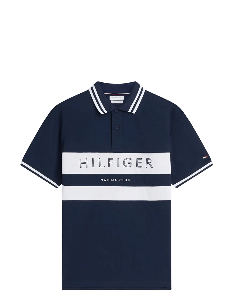 Tommy Hilfiger - ATH CHEST BRANDING REG POLO - carbon navy white - 1