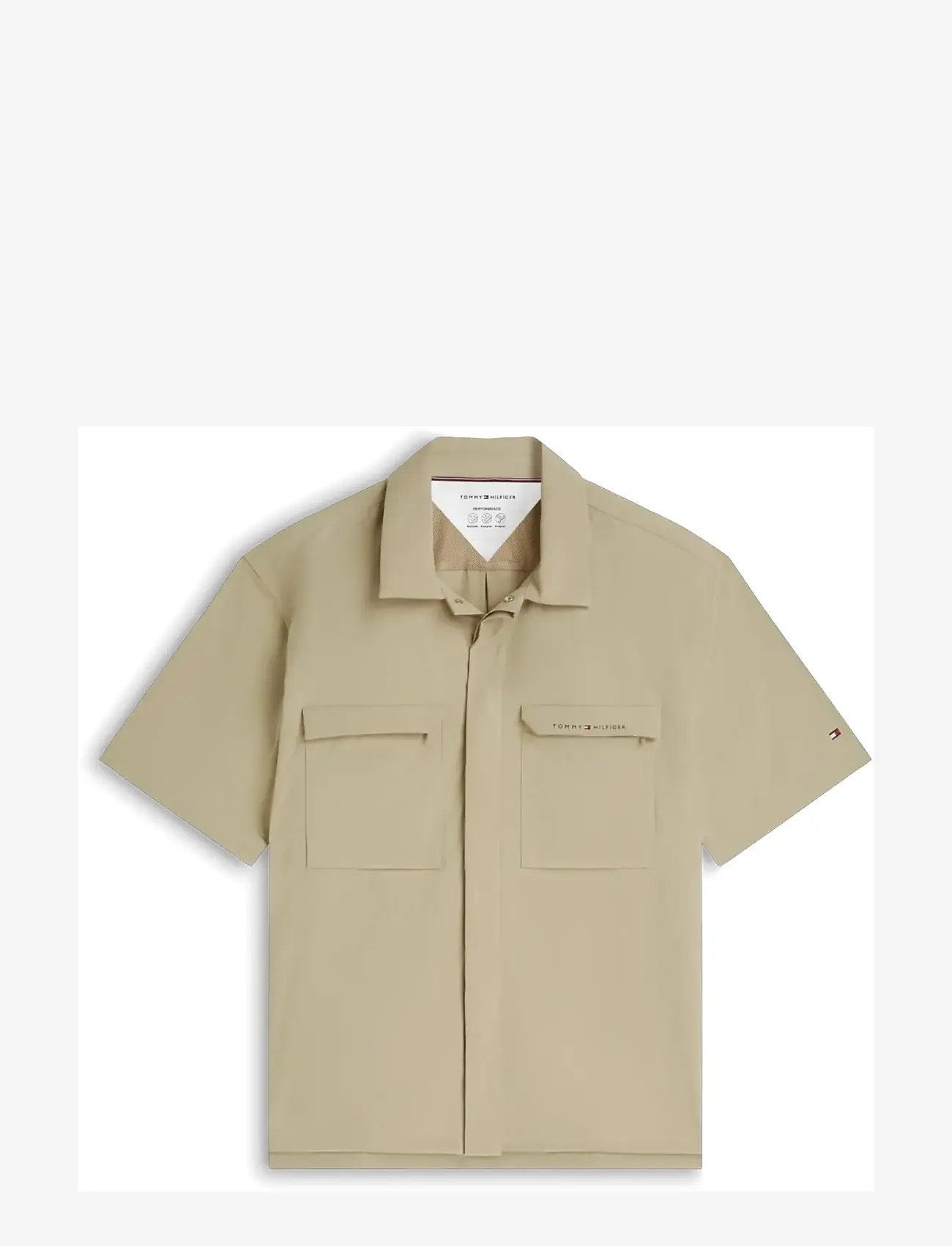 Tommy Hilfiger - UTILITY SNAP S/S SHIRT - kortærmede skjorter - batique khaki - 1
