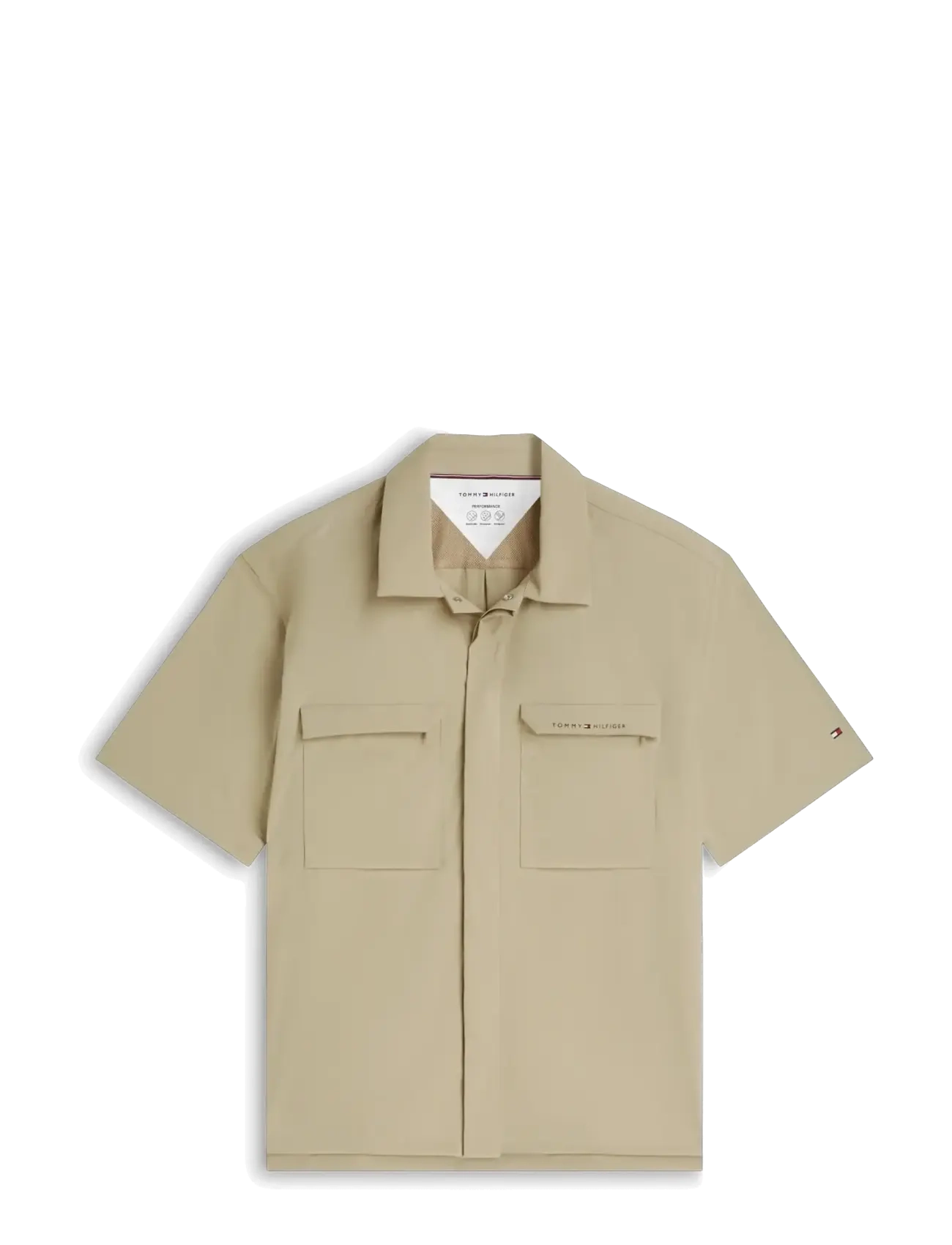 Tommy Hilfiger - UTILITY SNAP S/S SHIRT - kurzarmhemden - batique khaki - 1