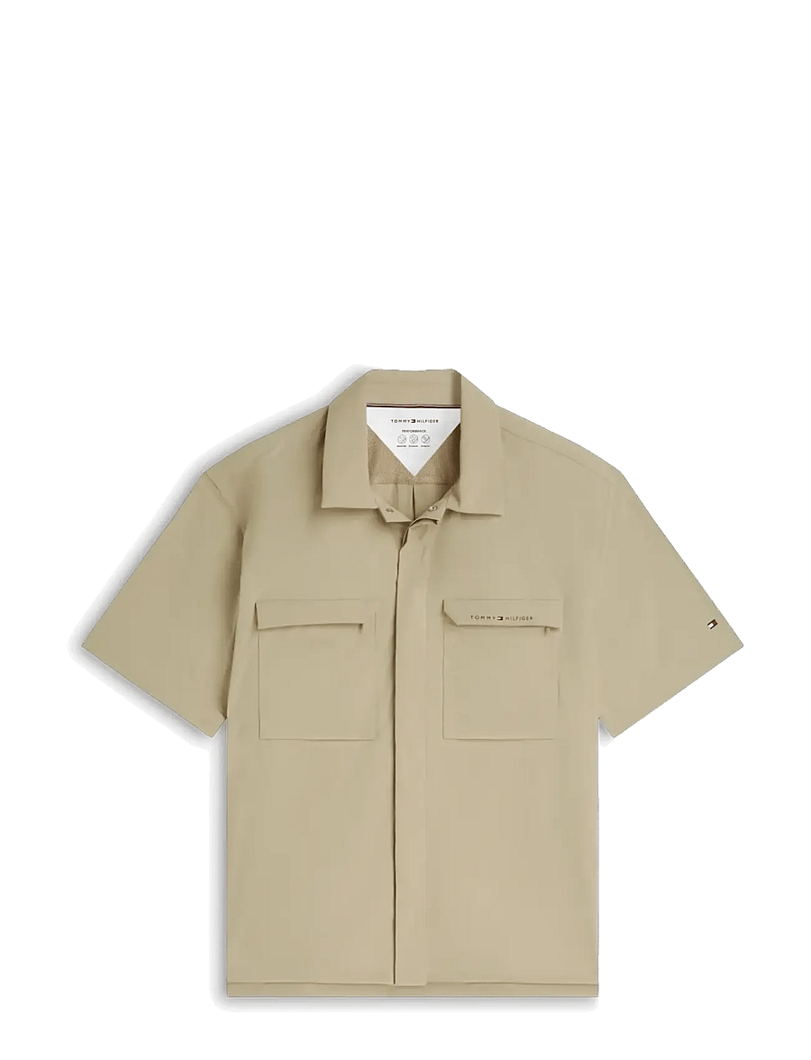 Tommy Hilfiger - UTILITY SNAP S/S SHIRT - kurzarmhemden - batique khaki - 1