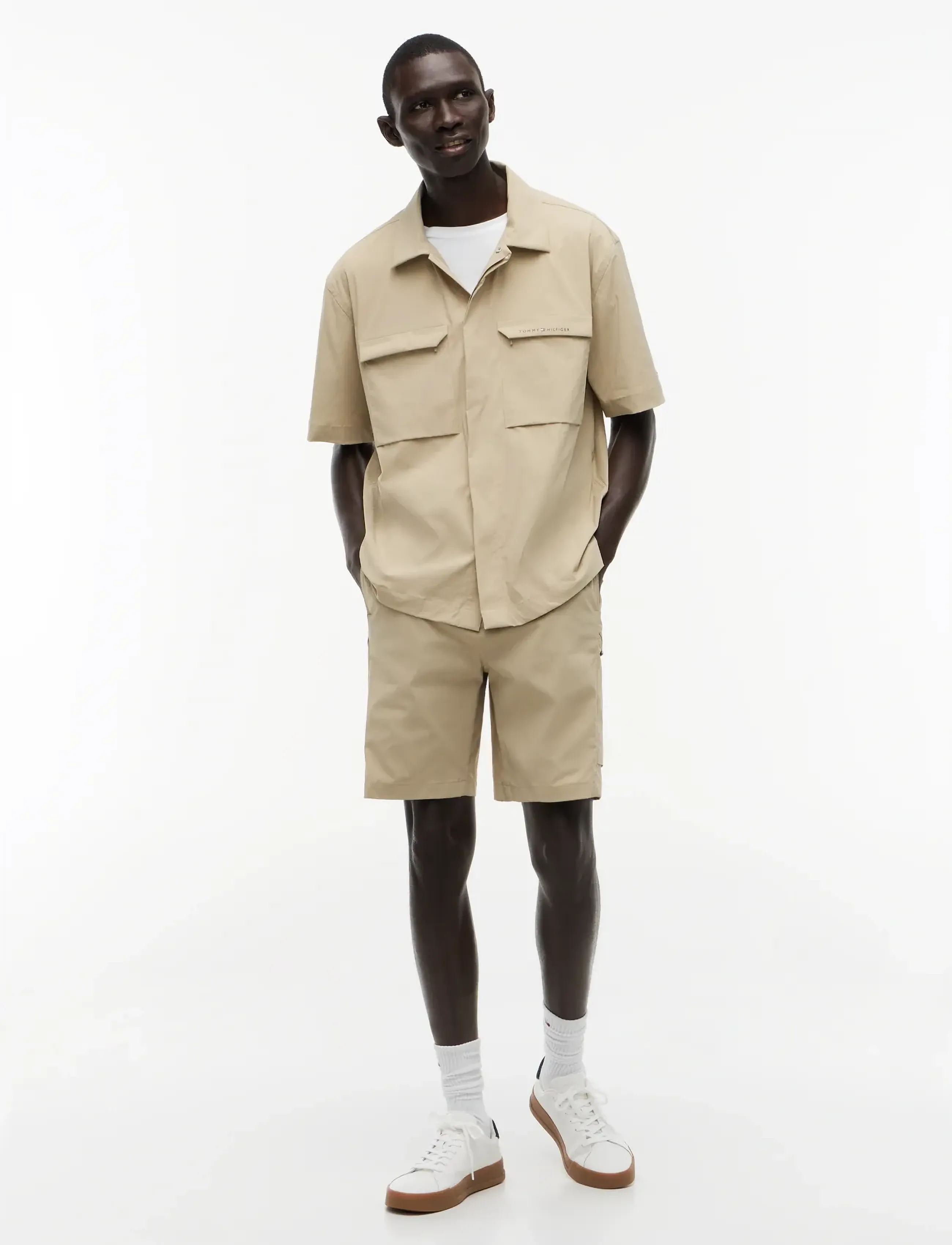Tommy Hilfiger - UTILITY SNAP S/S SHIRT - kurzarmhemden - batique khaki - 5