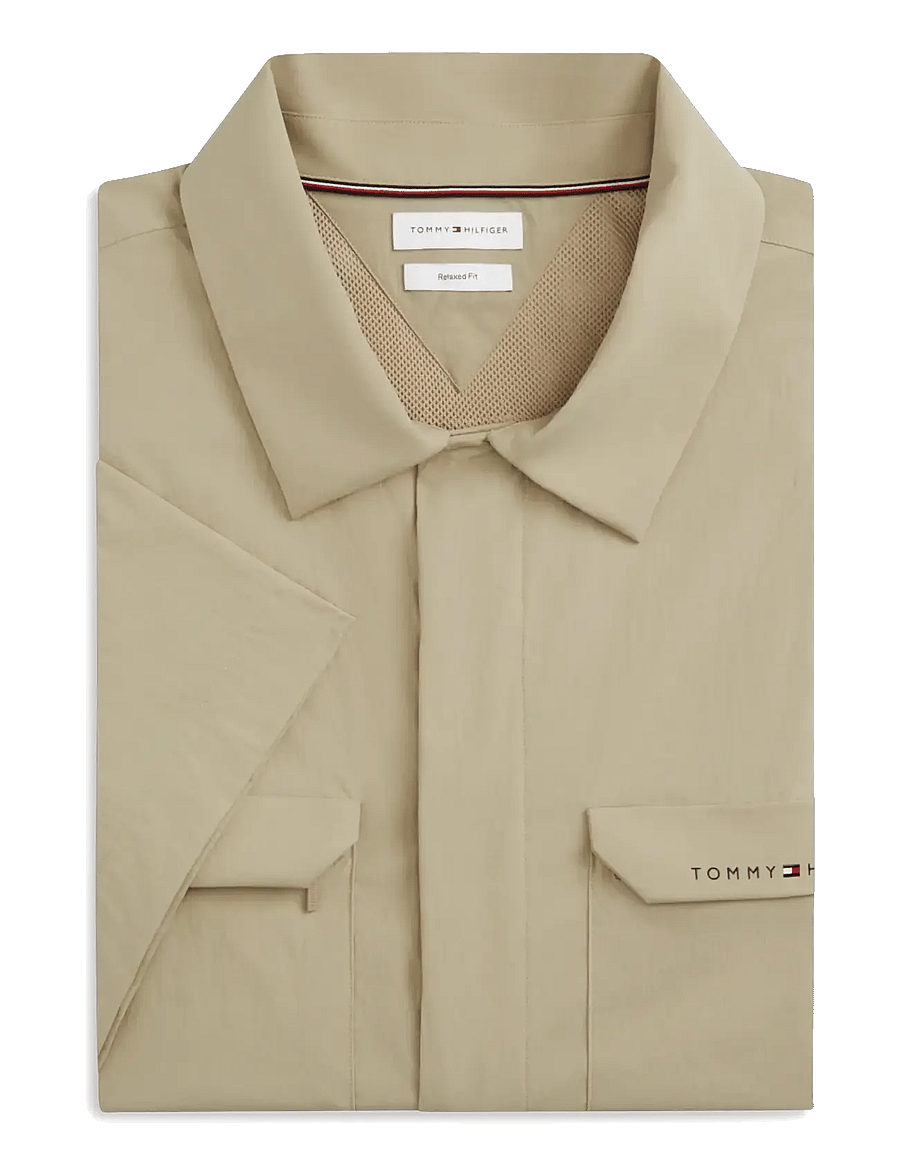 Tommy Hilfiger - UTILITY SNAP S/S SHIRT - kurzarmhemden - batique khaki - 3
