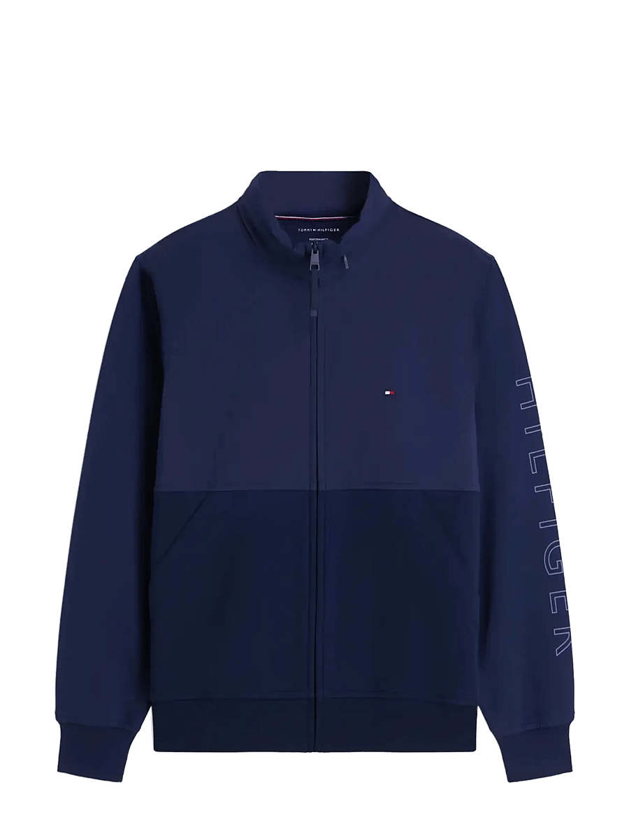Tommy Hilfiger - PERFORMANCE GRAPHIC ZIP THROUGH - sügisjoped - carbon navy - 1