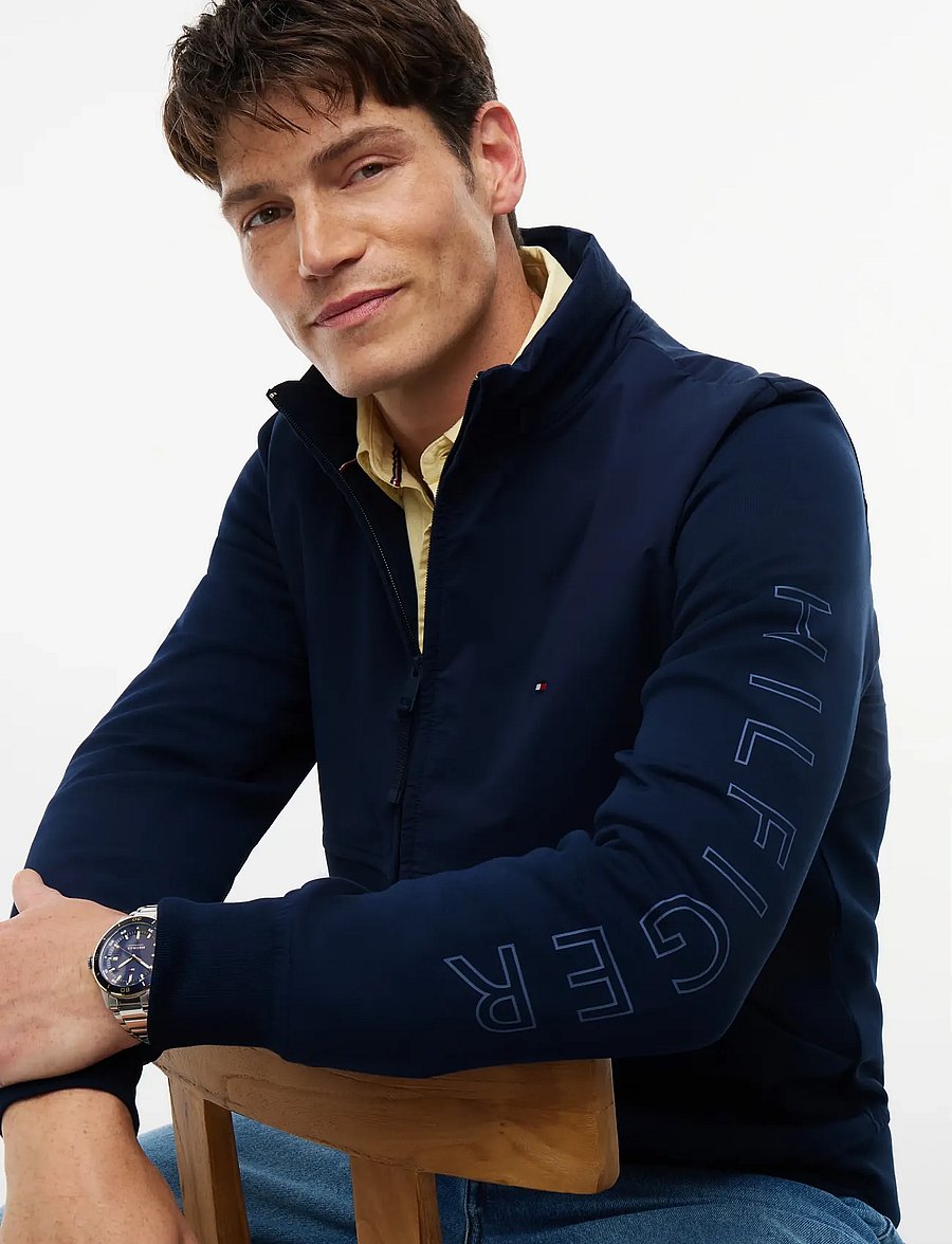Tommy Hilfiger - PERFORMANCE GRAPHIC ZIP THROUGH - sügisjoped - carbon navy - 3