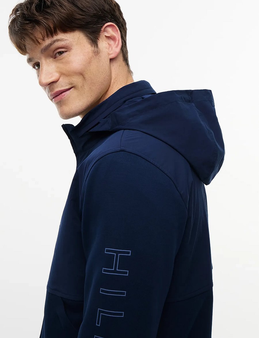 Tommy Hilfiger - PERFORMANCE GRAPHIC ZIP THROUGH - sügisjoped - carbon navy - 5