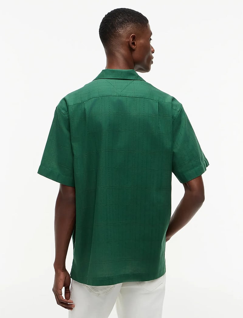 Tommy Hilfiger - OPEN STRUCTURE WINDOWPANE SHIRT - short-sleeved shirts - street green - 2