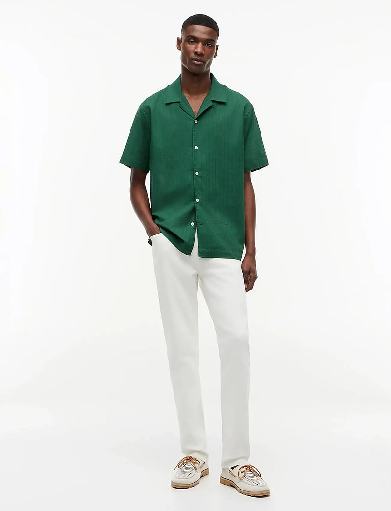 Tommy Hilfiger - OPEN STRUCTURE WINDOWPANE SHIRT - short-sleeved shirts - street green - 4