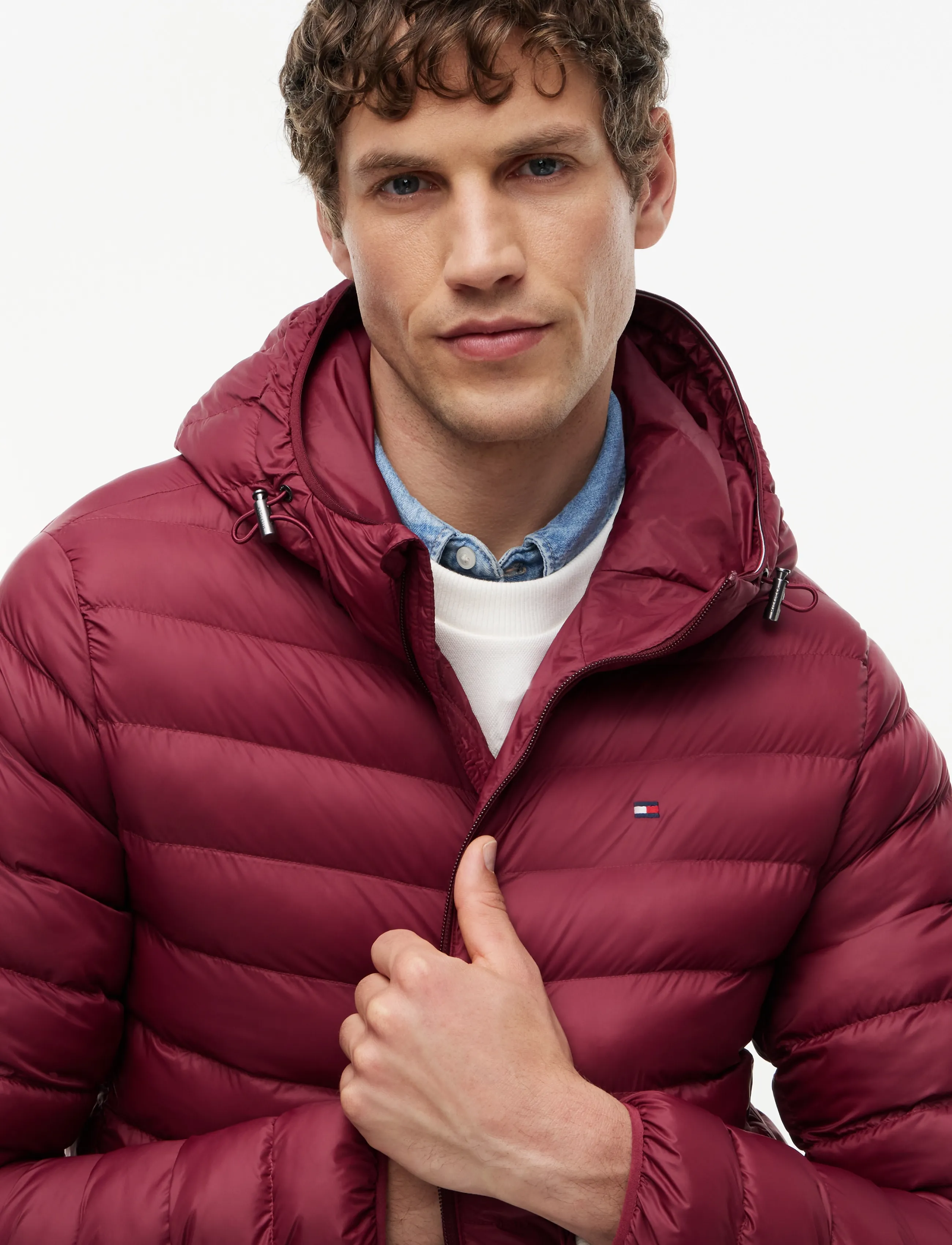 Tommy Hilfiger - PACKABLE RECYCLED HOODED JACKET - dunjakker - burgundy - 3