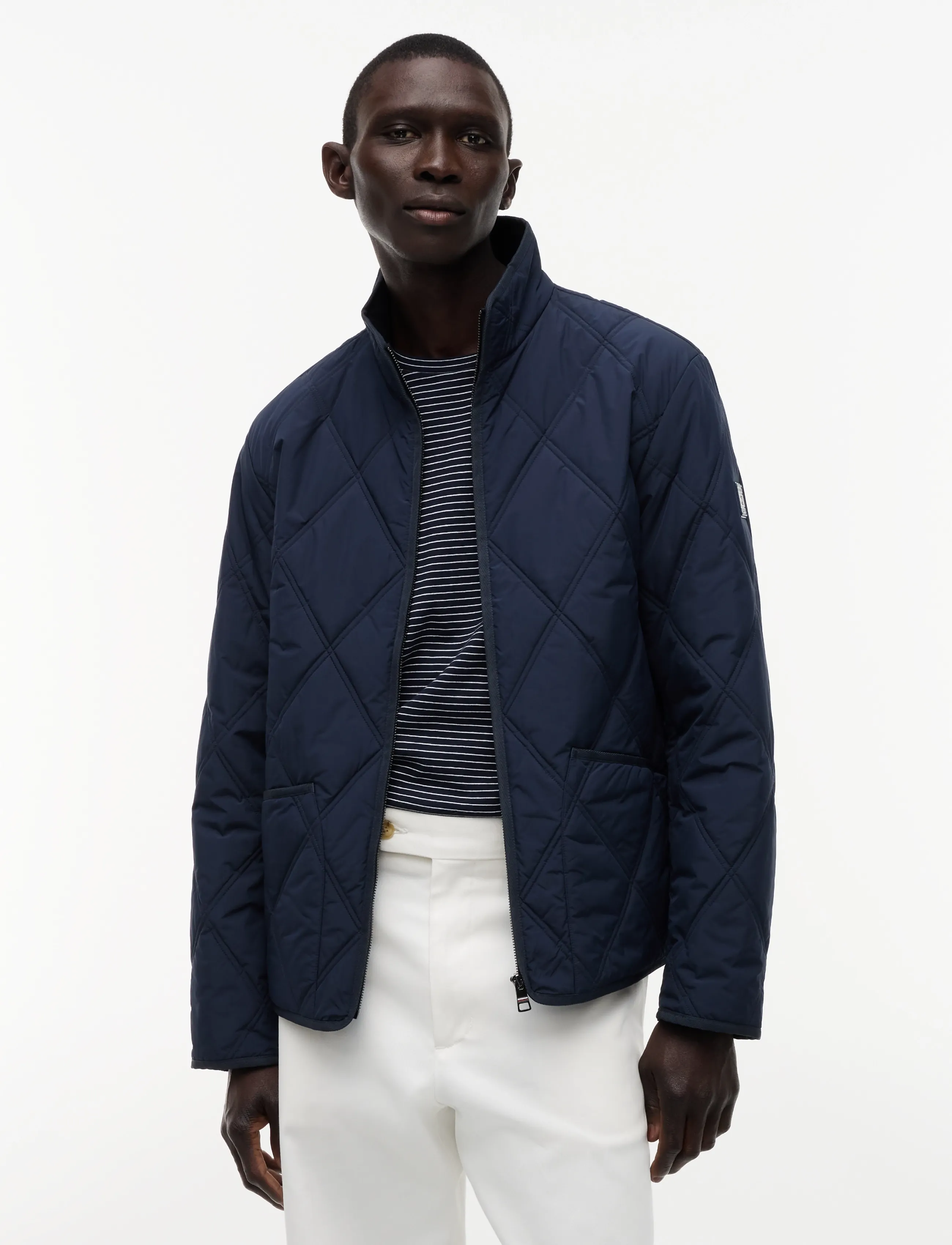 Tommy Hilfiger DIAMOND QUILT JACKET - Kleidung - DESERT SKY / navy