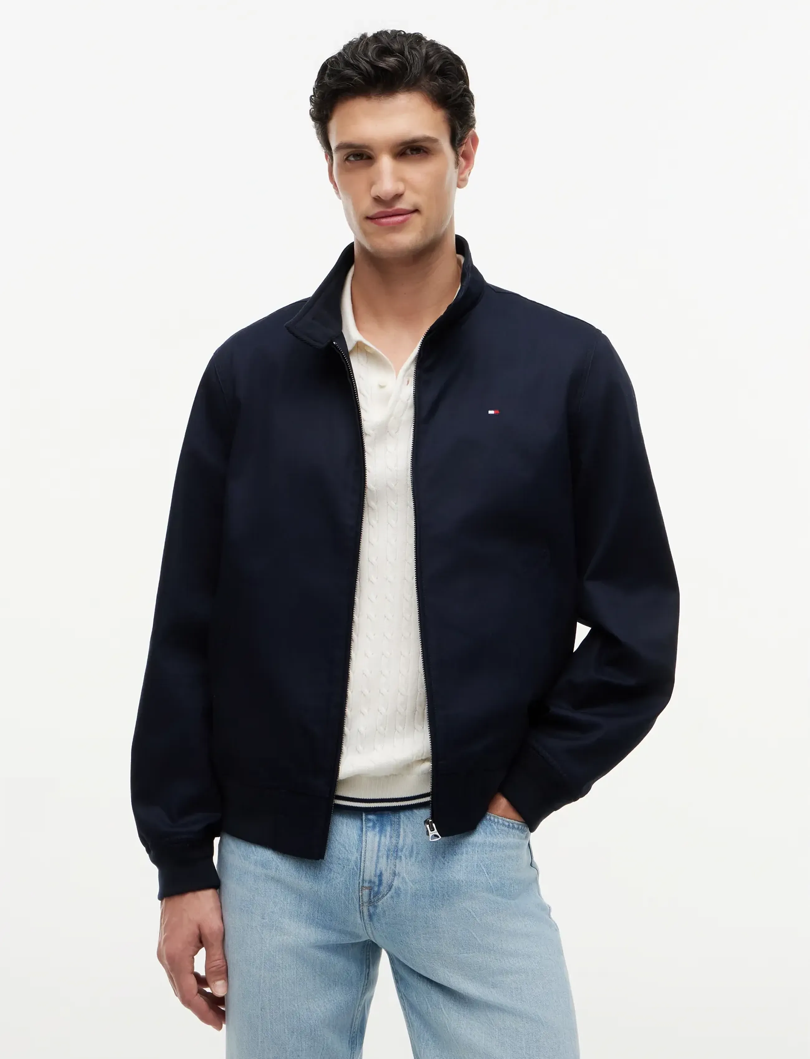 Tommy Hilfiger CLASSIC HARRINGTON - Kleidung - DESERT SKY / navy