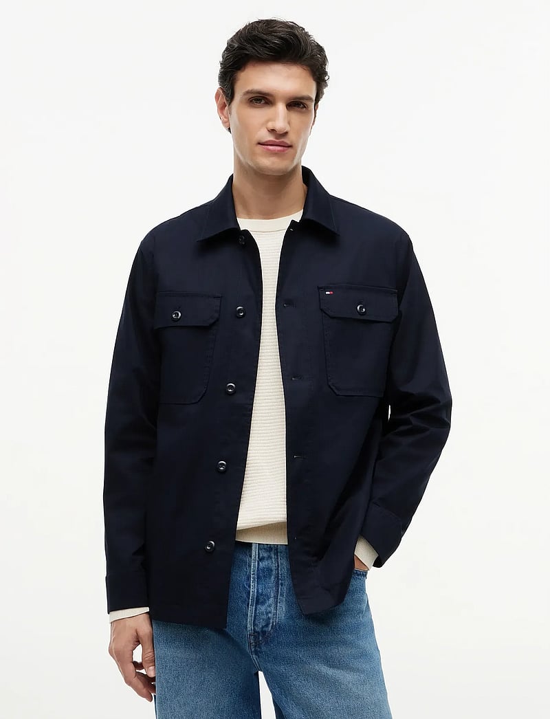 Tommy Hilfiger - COTTON BLEND SHIRT JACKET - shop efter anledning - desert sky - 0